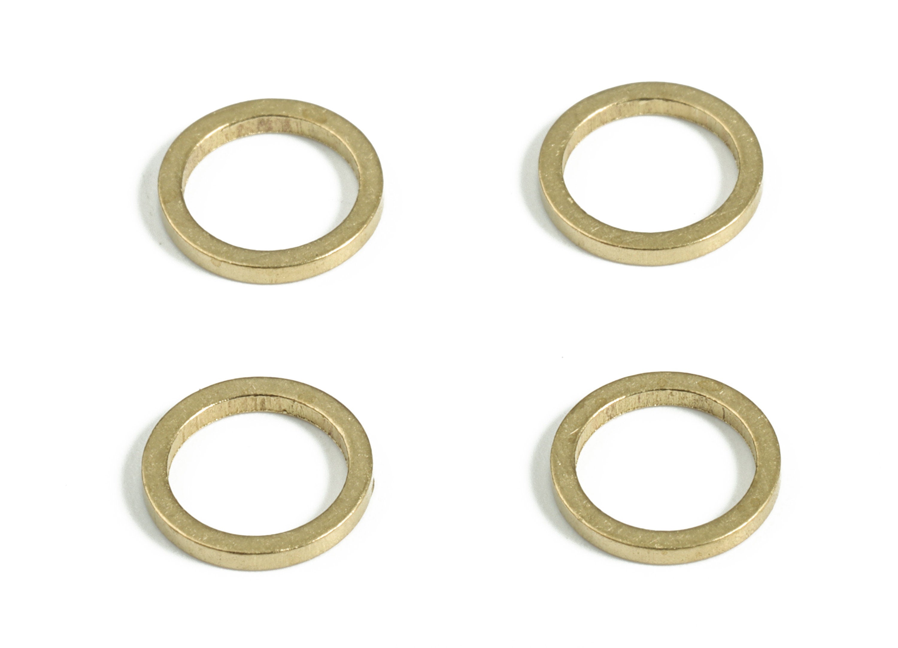 Raw Brass Round Pendants - Brass Round Links - Raw Brass Circle Connector - Earring Findings - Jewelry SuPPlies - 8.0x1.0x1.0mm - PP4138-8 - DOMEDBAZAAR