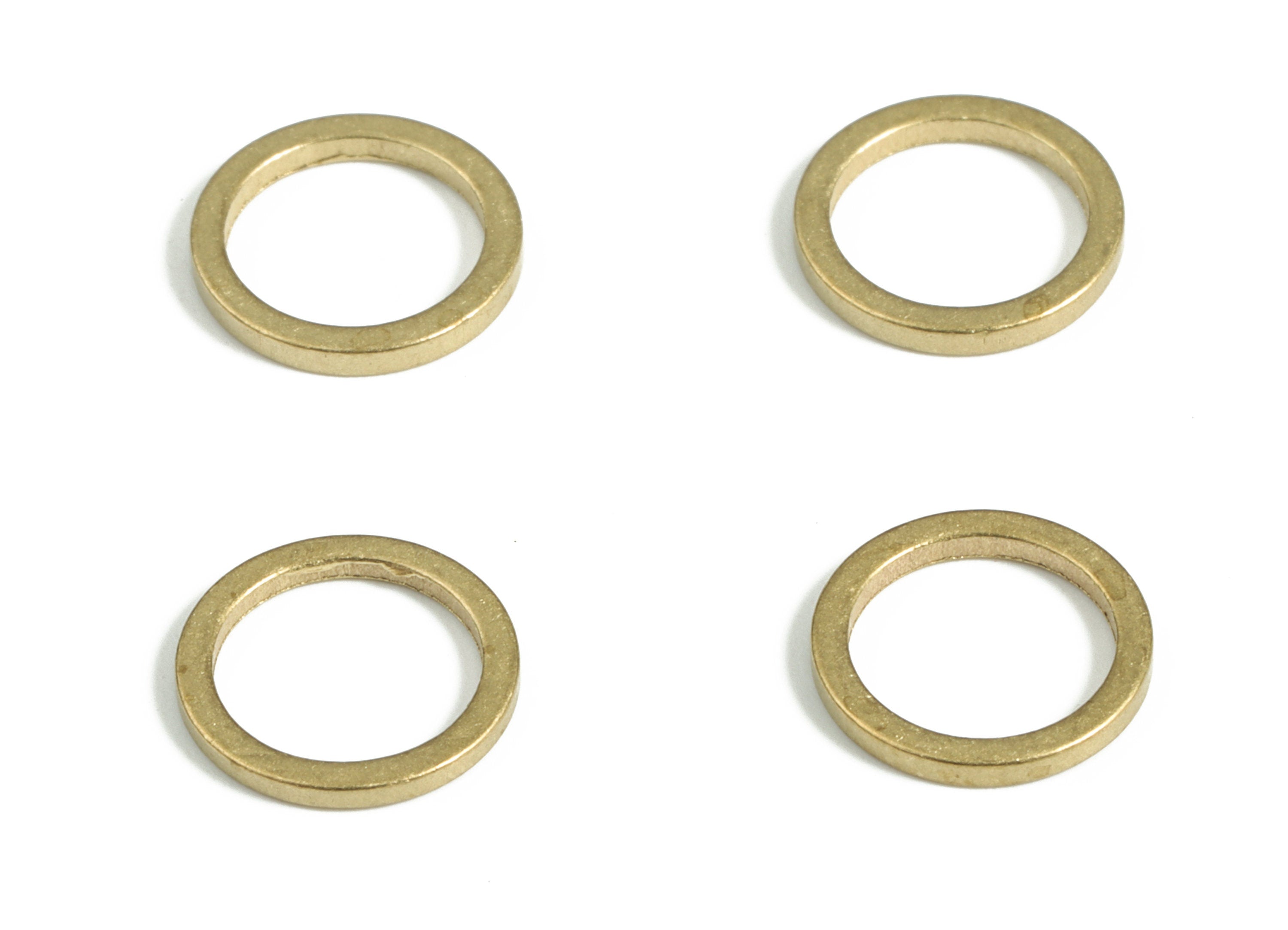 Raw Brass Circle Connector - Raw Brass Round Pendants - Closed Loop Rings - Earring Findings - Jewelry SuPPlies - 9.0x1.0x1.0mm - PP4138-9 - DOMEDBAZAAR
