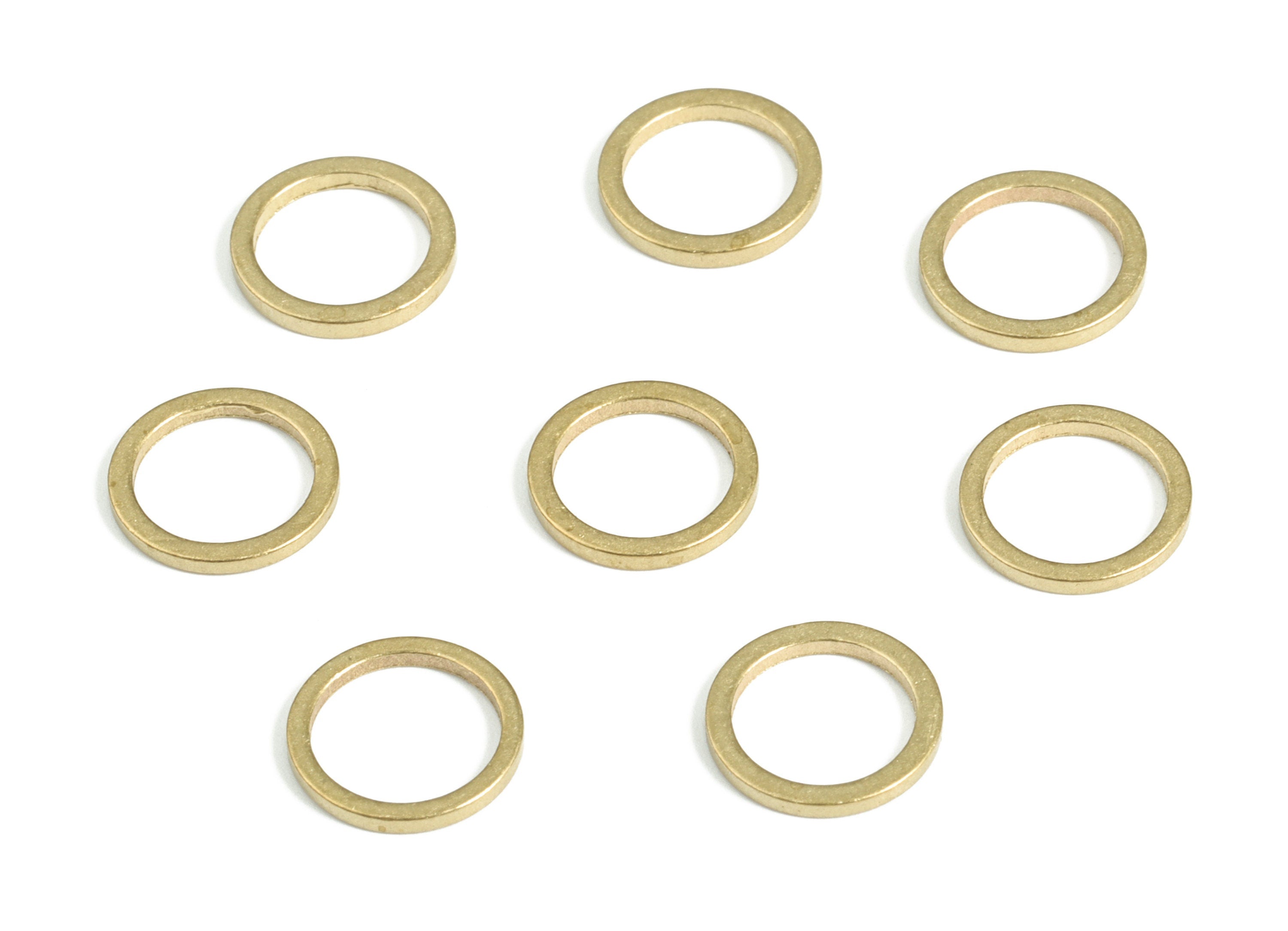 Raw Brass Circle Connector - Raw Brass Round Pendants - Closed Loop Rings - Earring Findings - Jewelry SuPPlies - 9.0x1.0x1.0mm - PP4138-9 - DOMEDBAZAAR