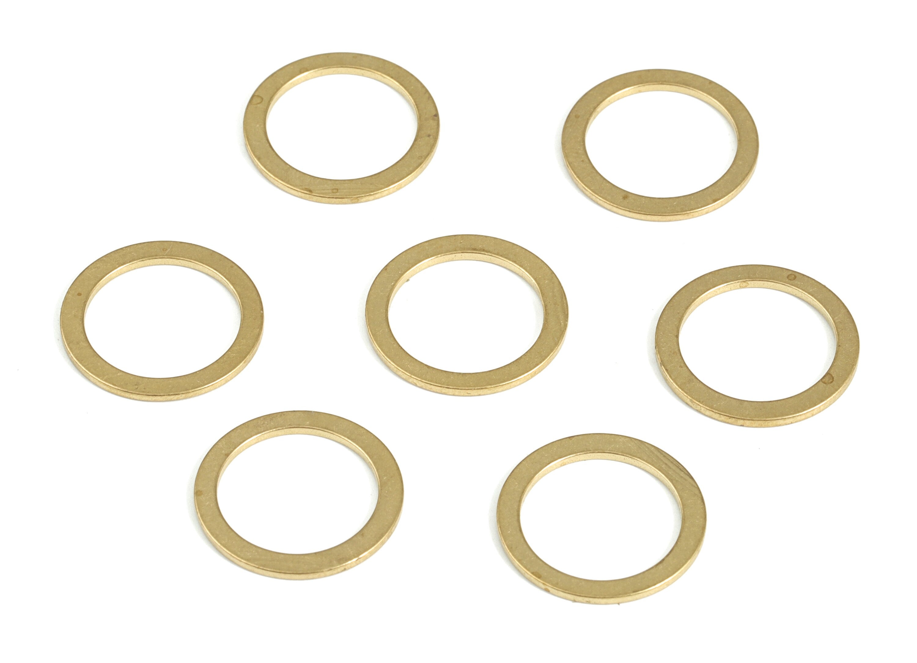 Raw Brass Circle Connector - Raw Brass Round Pendants - Closed Loop Rings - Earring Findings - Jewelry SuPPlies - 15x2.0x1.0mm - PP4139-15 - DOMEDBAZAAR