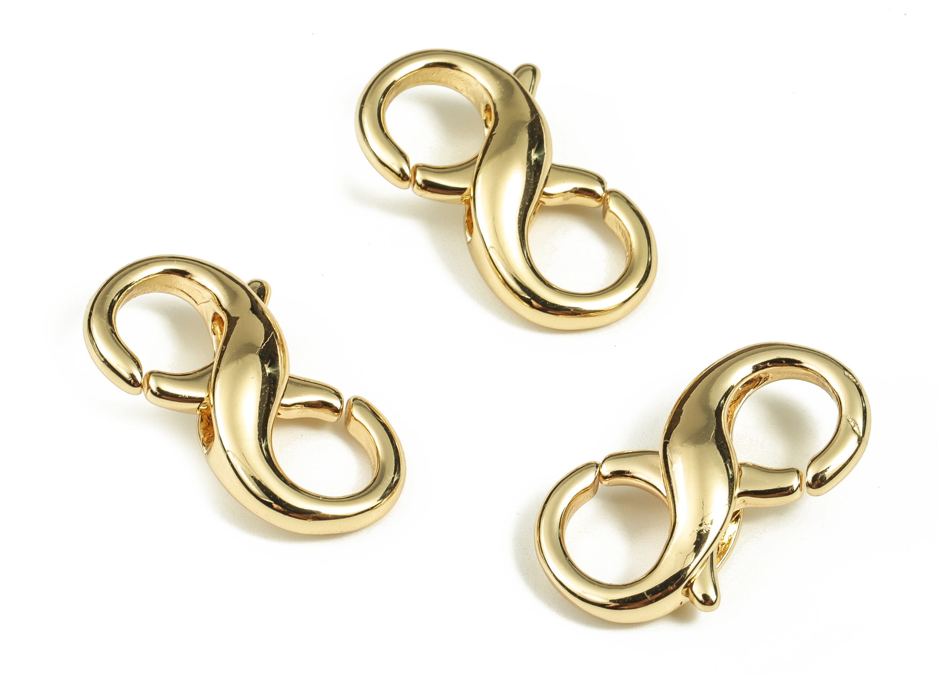Brass Clips Parrot Clasp - Gold Parrot Clasps - Gold Lobster Clasps - Claw Clasp - 18K Real Gold Plated Brass - 18.07x10.41x4.61mm - RGP3628 - DOMEDBAZAAR