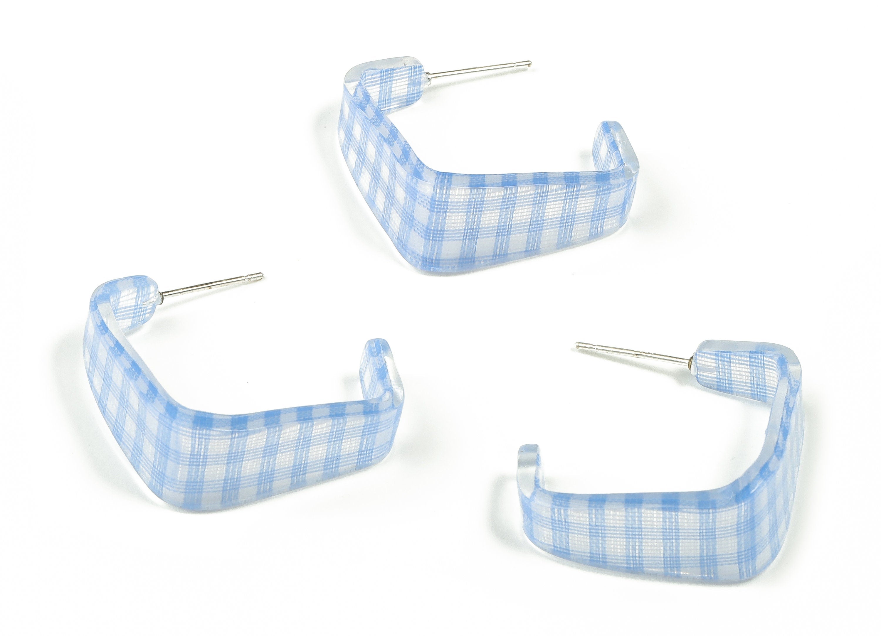 Acrylic Square Hoop Earring - Acrylic Hoops Earring -Geometric Earring - Earring Findings - Jewelry Making Supplies - 30.72x2.16mm - AC2306 - DOMEDBAZAAR