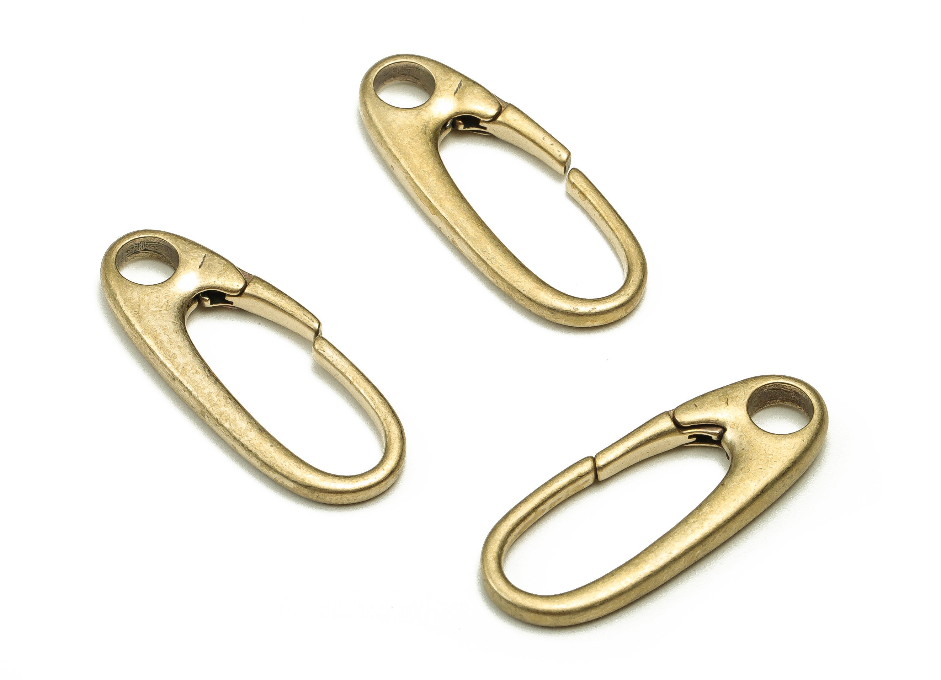 Brass Lock Pin Earring Charms - Raw Brass Lock Pin Pendant - Earring Finding - DIY Jewelry Making Supplies - 31.89x12.46x3.4mm - PP4678 - DOMEDBAZAAR