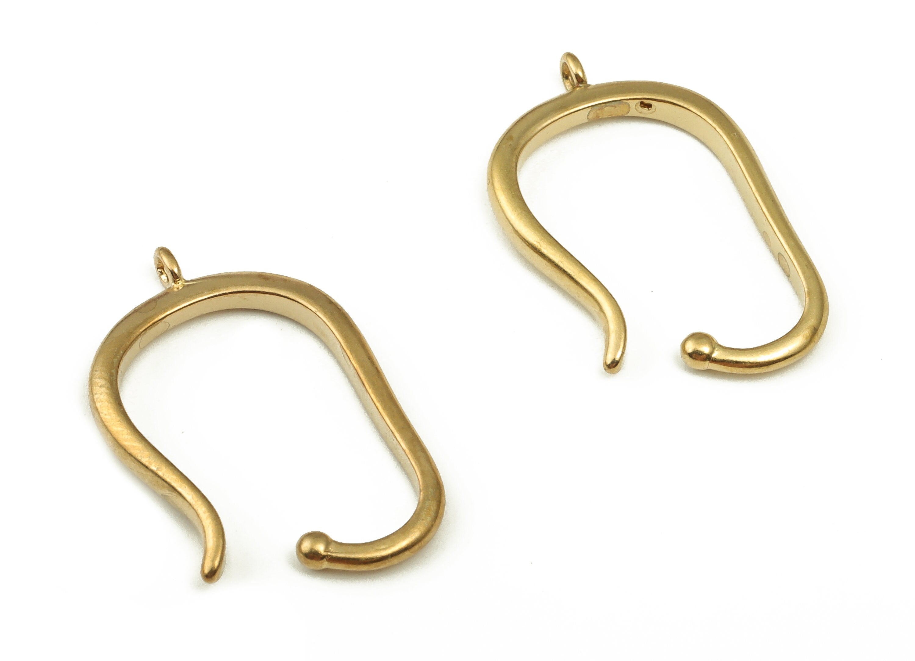 Brass Irregular Earring Charms - Raw Brass Irregular Pendant - Earring Findings - DIY Jewelry Making Supplies - 22.51x14.41x2.36mm - PP4242 - DOMEDBAZAAR