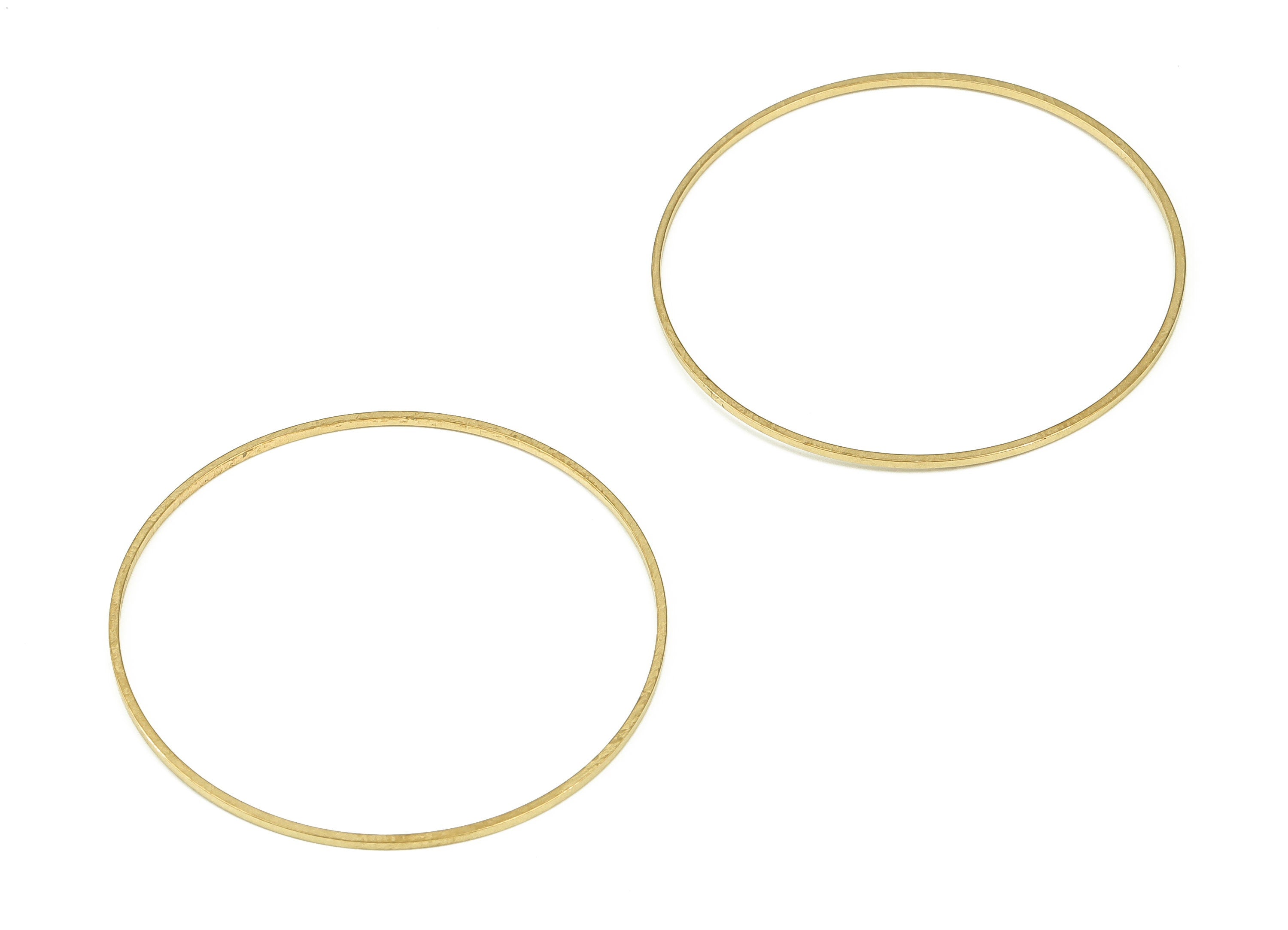 Raw Brass Circle Connector - Raw Brass Round Pendants - Closed Loop Rings - Earring Findings - Jewelry SuPPlies - 40x0.8x0.8mm - PP4137-40 - DOMEDBAZAAR