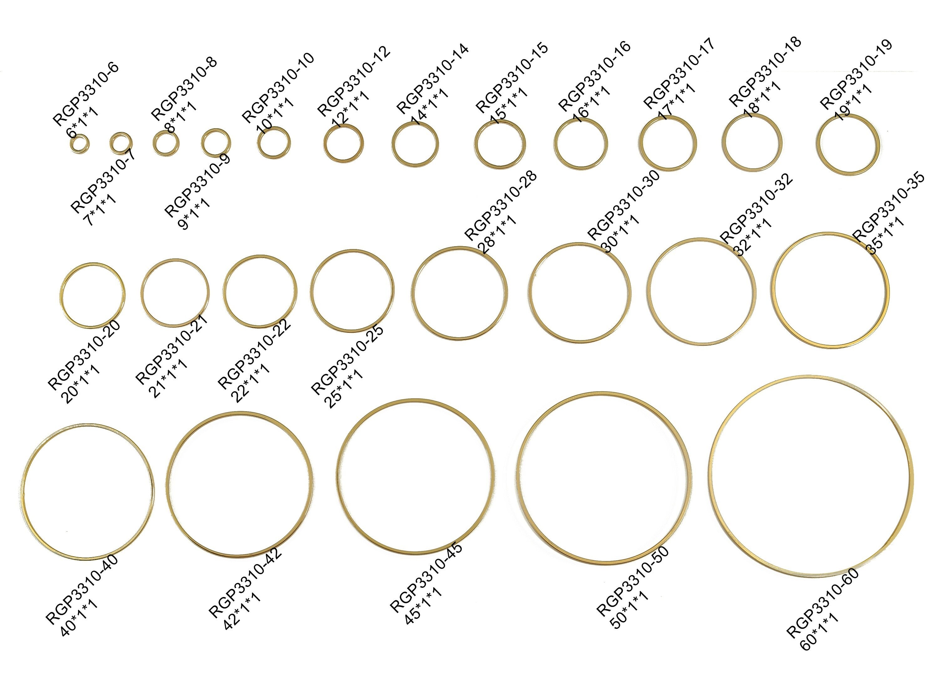 Brass Round Connector - Gold Round Links - Brass Circle Connector - 18K Real Gold Plated Brass - Jewelry Supplies - 10x1x1mm - RGP3310-10 - DOMEDBAZAAR