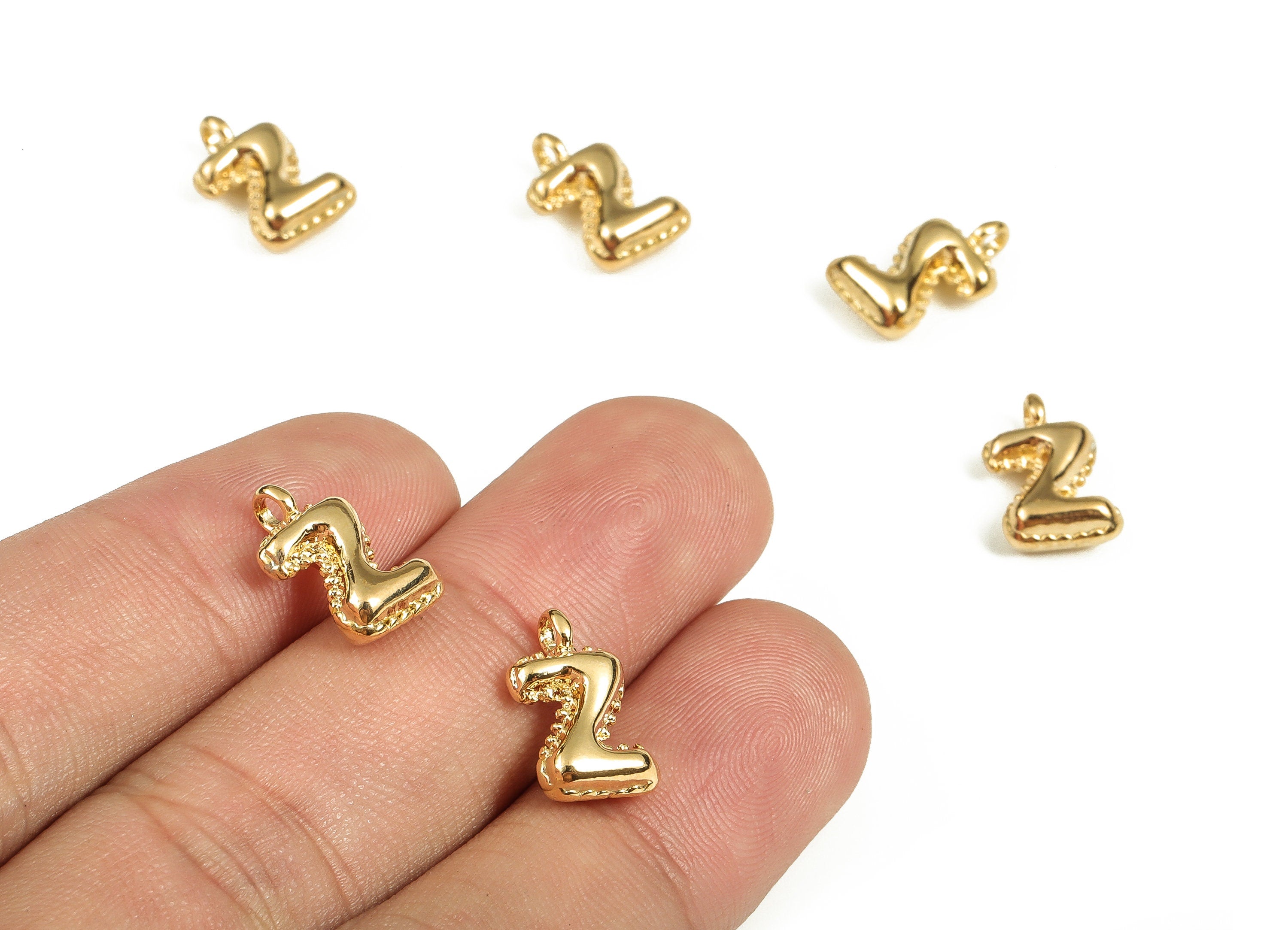 Brass The letter Z Earring Charms - Gold The letter Z Pendant - 18K Real Gold Plated Brass - Jewelry Supplies - 14.01x8.23x4.43mm - RGP3737Z - DOMEDBAZAAR