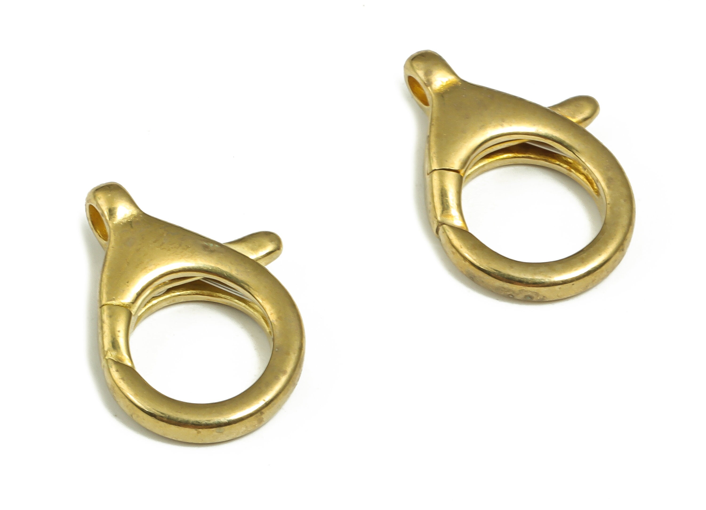 Raw Brass Lobster Claw - Brass Trigger Clasps – Jewelry Clasps - Brass Parrot Clasps - Jewelry Making Supplies - 16.25x10.67x2.43mm - PP4382 - DOMEDBAZAAR