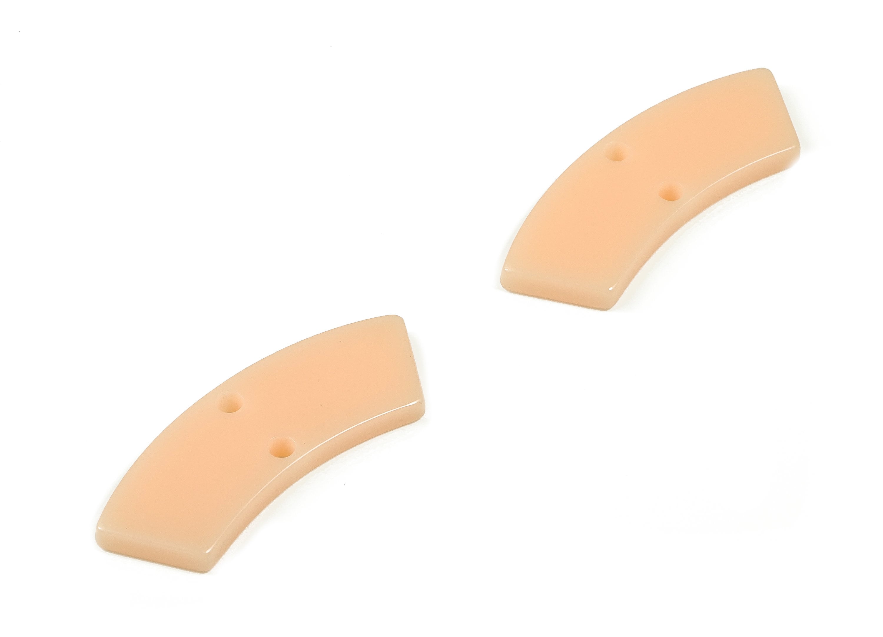 Acrylic Earring Charm-Irregular Shaped Connector - Arc Shaped -2 Hole - Earring Finding - Color Code:A696 - 30.95X9.85X2.46mm - AC2326-A696 - DOMEDBAZAAR