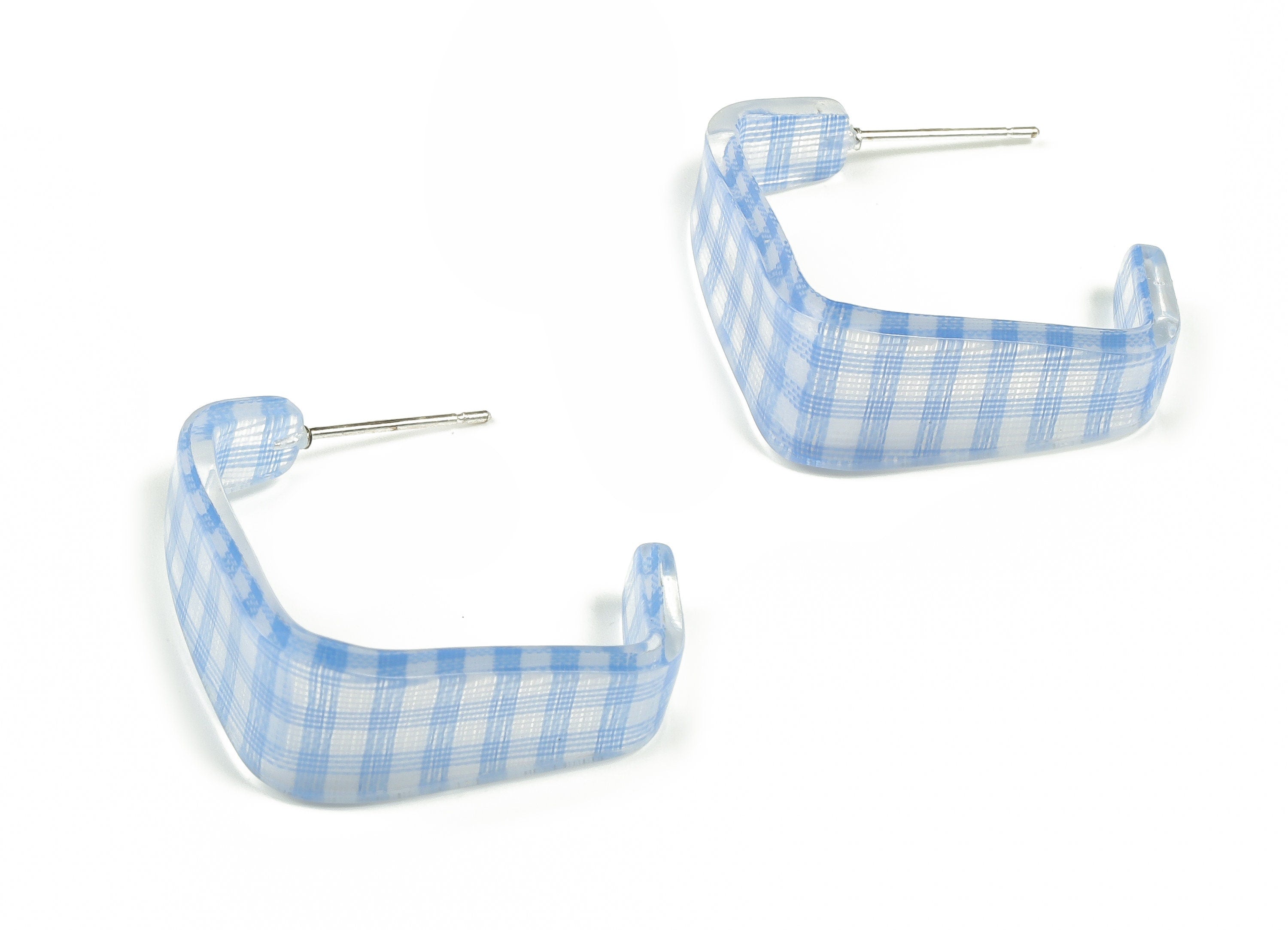 Acrylic Square Hoop Earring - Acrylic Hoops Earring -Geometric Earring - Earring Findings - Jewelry Making Supplies - 30.72x2.16mm - AC2306 - DOMEDBAZAAR