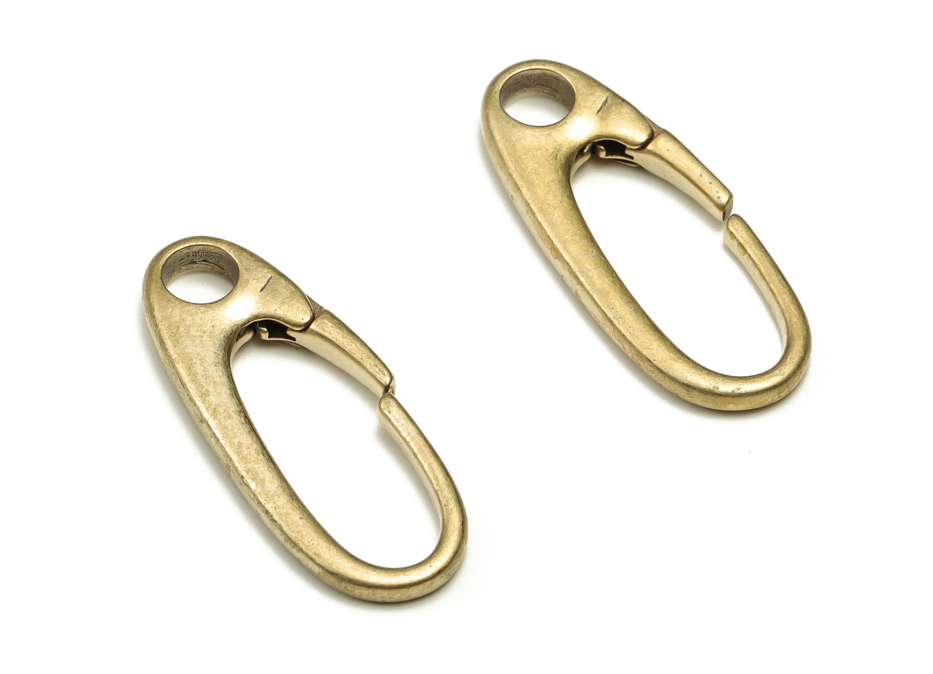 Brass Lock Pin Earring Charms - Raw Brass Lock Pin Pendant - Earring Finding - DIY Jewelry Making Supplies - 31.89x12.46x3.4mm - PP4678 - DOMEDBAZAAR