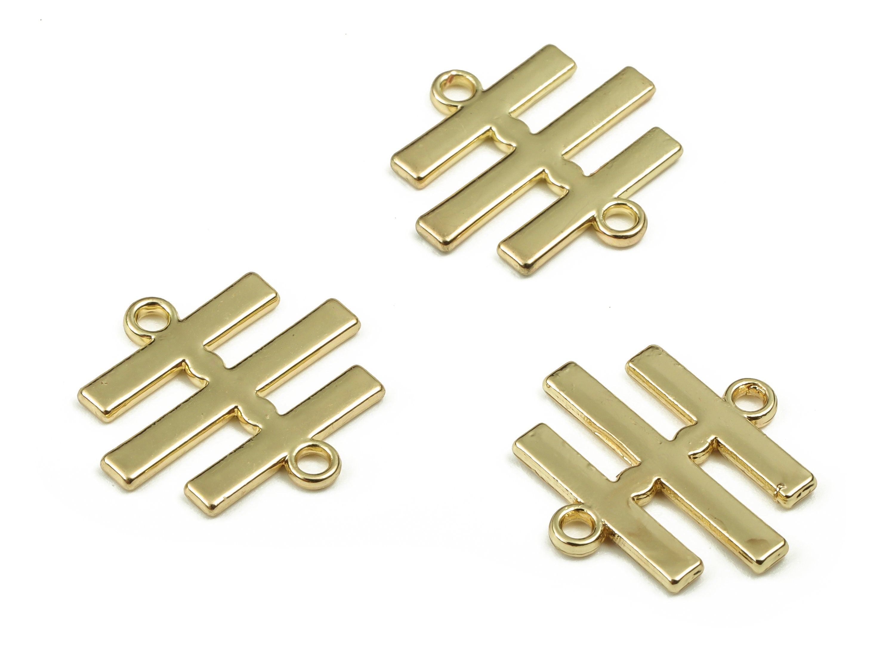 Alloy Lattice Earring Connector - Zinc Alloy Lattice Pendant - Gold To –  DOMEDBAZAAR