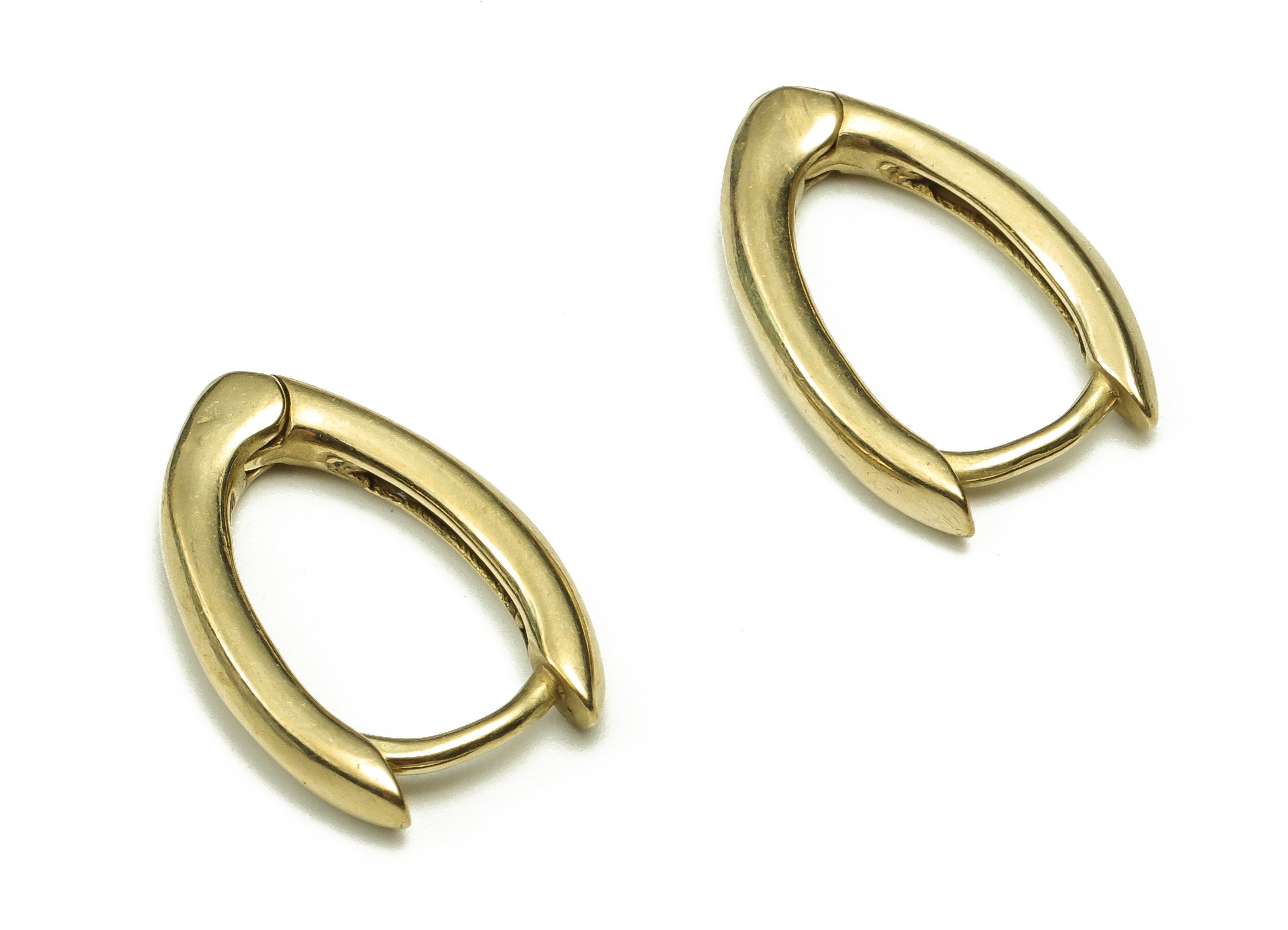 Brass U Shape Hoop Earrings – Raw Brass Simple Hoops – Geometric Earring Hoops – Minimal Plain Hoops Earrings - 17.54x11.46x2.54mm - PP4560 - DOMEDBAZAAR