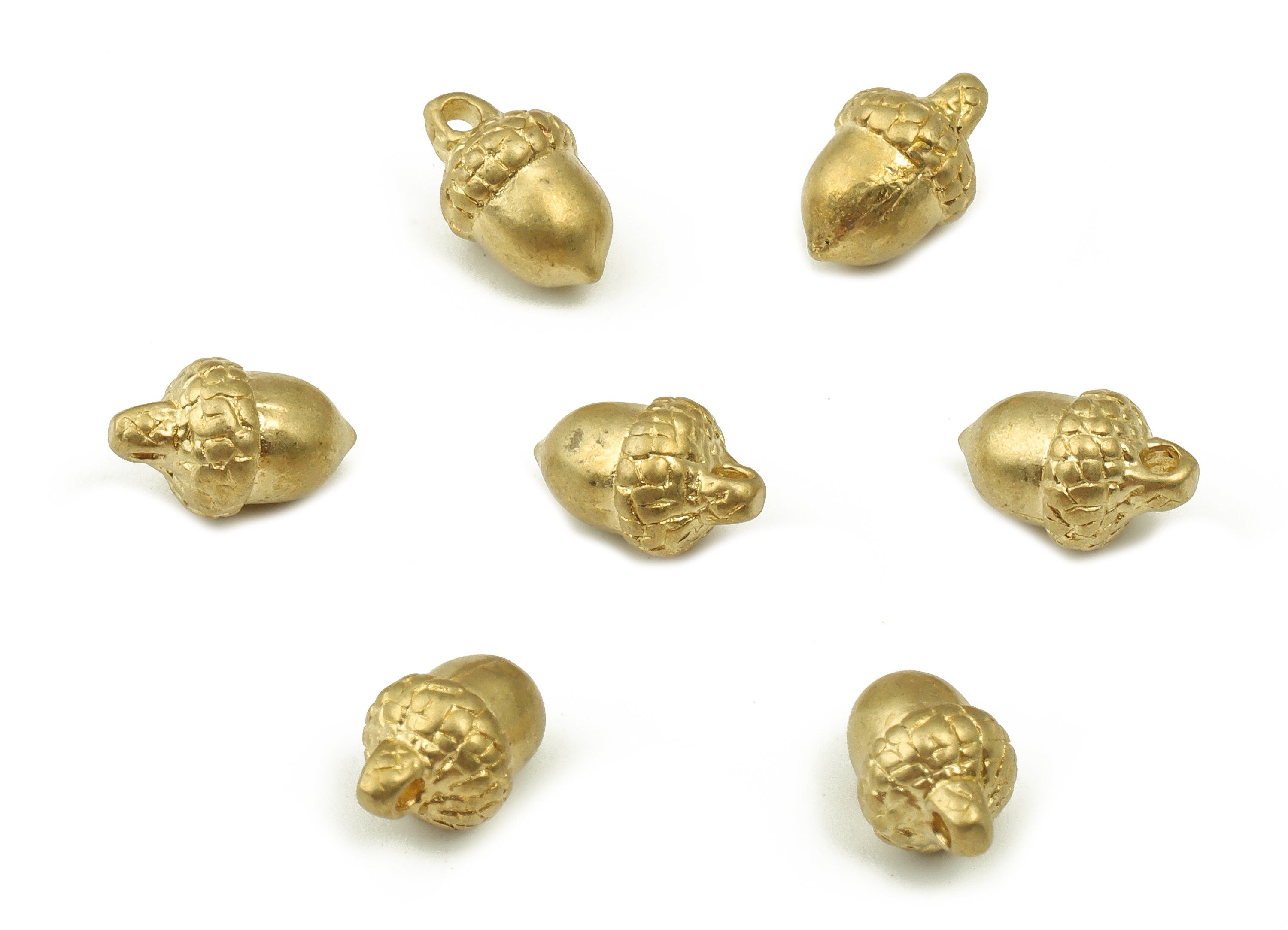 Brass Cone Earring Charms - Raw Brass Cone Pendant - Earring Findings - DIY Jewelry Making Supplies - 9.68x5.87x5.87mm - PP4511 - DOMEDBAZAAR