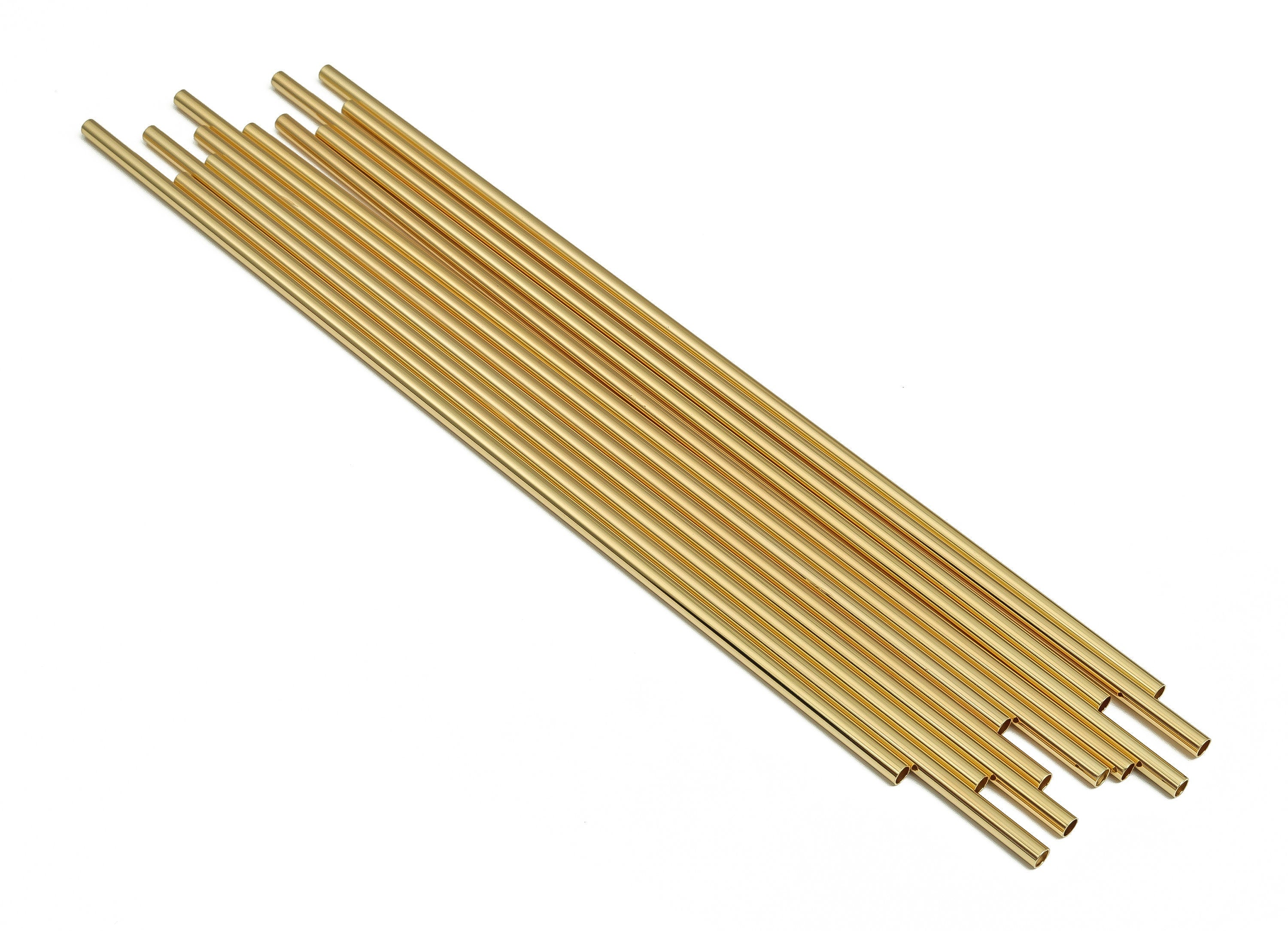 Brass Himmeli Tubes -Brass Himmeli DIY Tube Beads - Geometric Shapes - For Air Plants - 18k Real Gold Plated Brass -3x0.2x170mm- RGP4050-170 - DOMEDBAZAAR