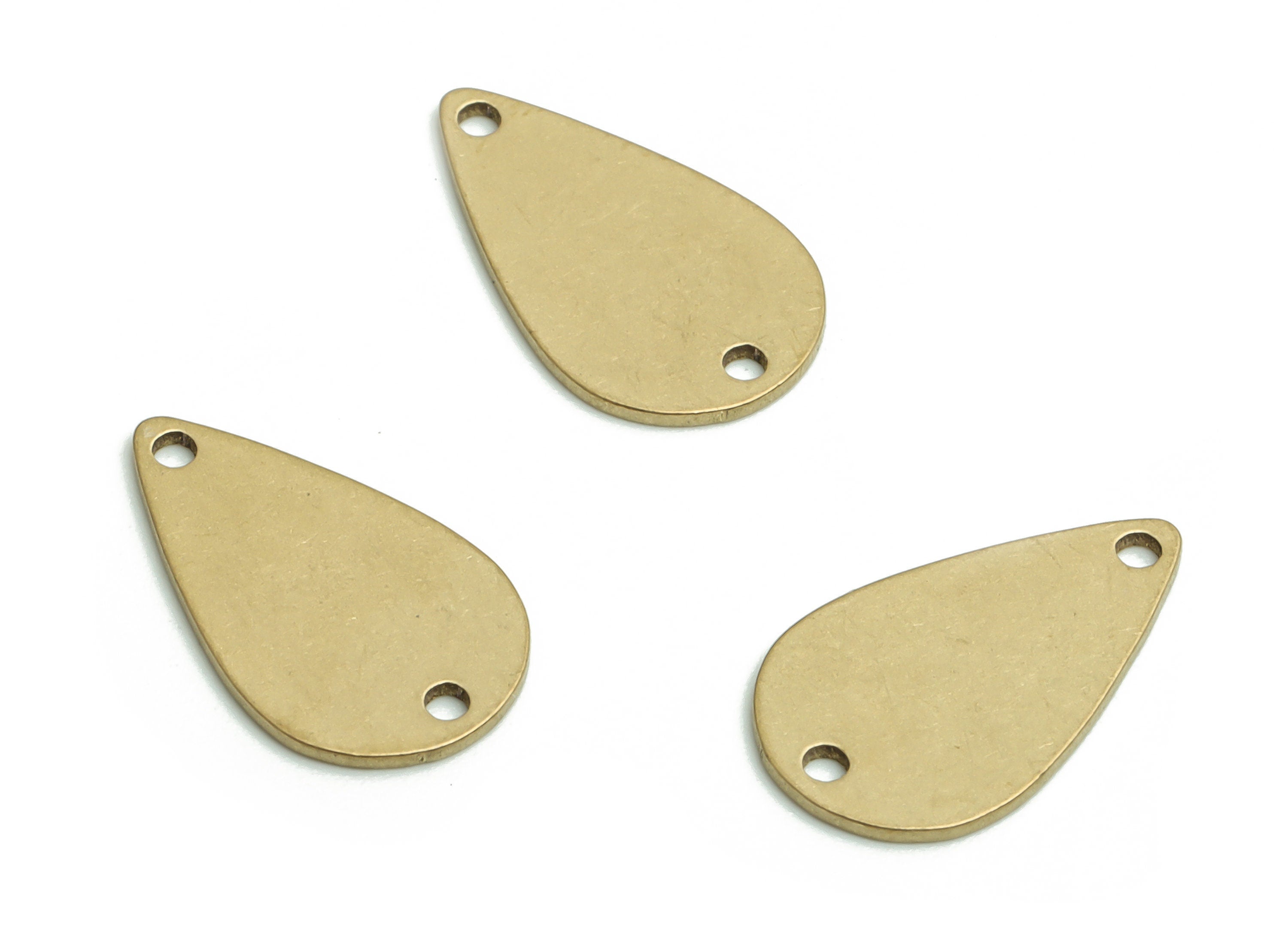 Stamping Blank Brass Drop Earring Connectors - Raw Brass Drop Charms and Pendant - Jewelry Making Supplies - 13.99x8.32x0.63mm - PP4792 - DOMEDBAZAAR