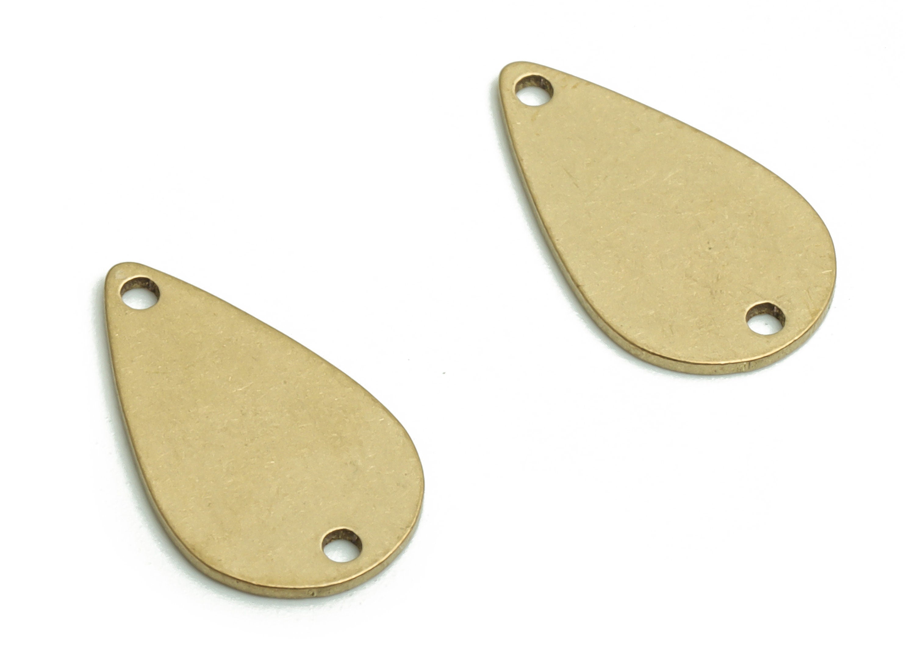 Stamping Blank Brass Drop Earring Connectors - Raw Brass Drop Charms and Pendant - Jewelry Making Supplies - 13.99x8.32x0.63mm - PP4792 - DOMEDBAZAAR