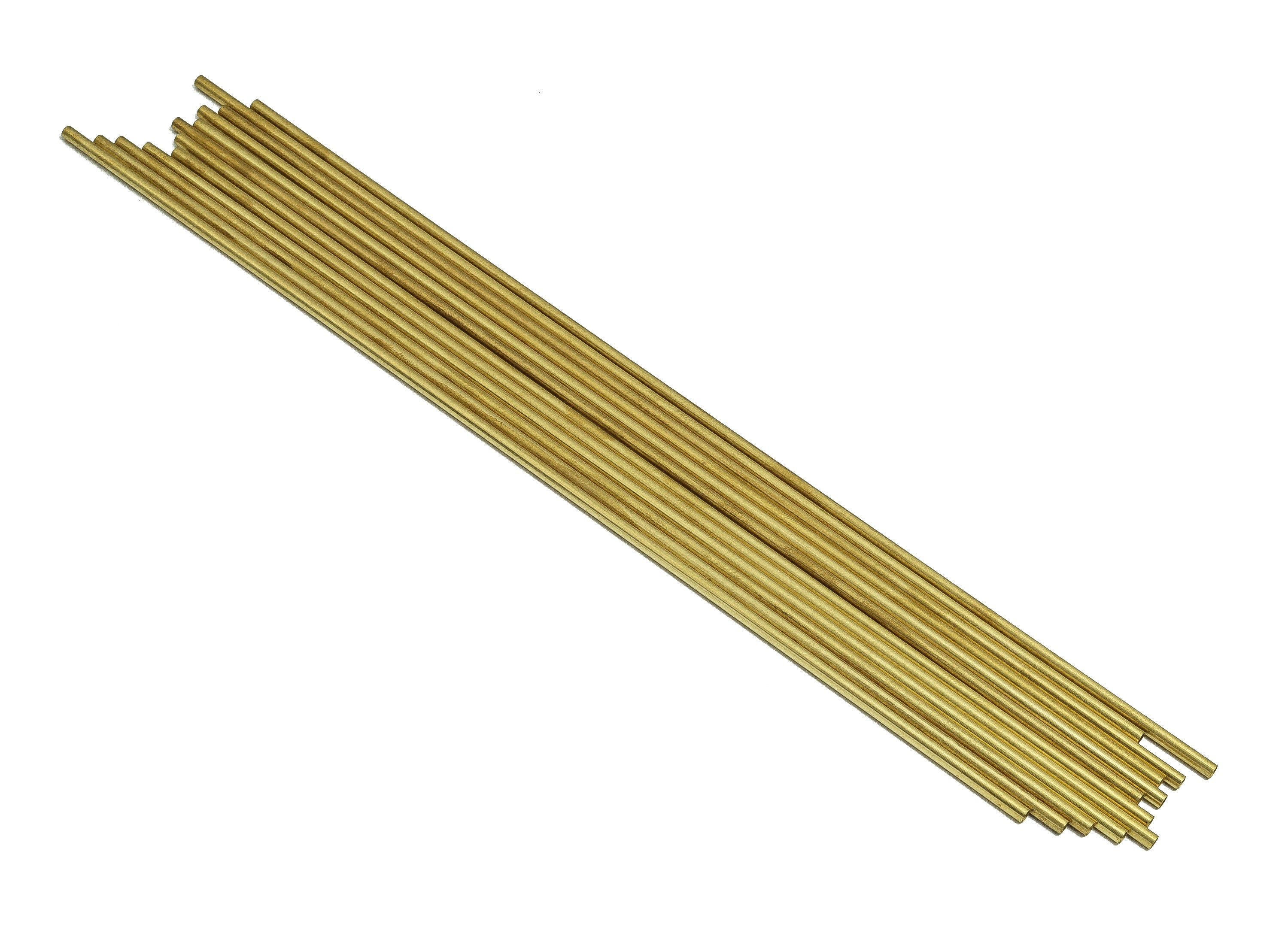 Round Brass Himmeli Tubes - Raw Brass Himmeli DIY Tube Beads - Circle Pipes for Geometric Shapes - For Air Plants -3x0.2x250mm- PP4570-250 - DOMEDBAZAAR