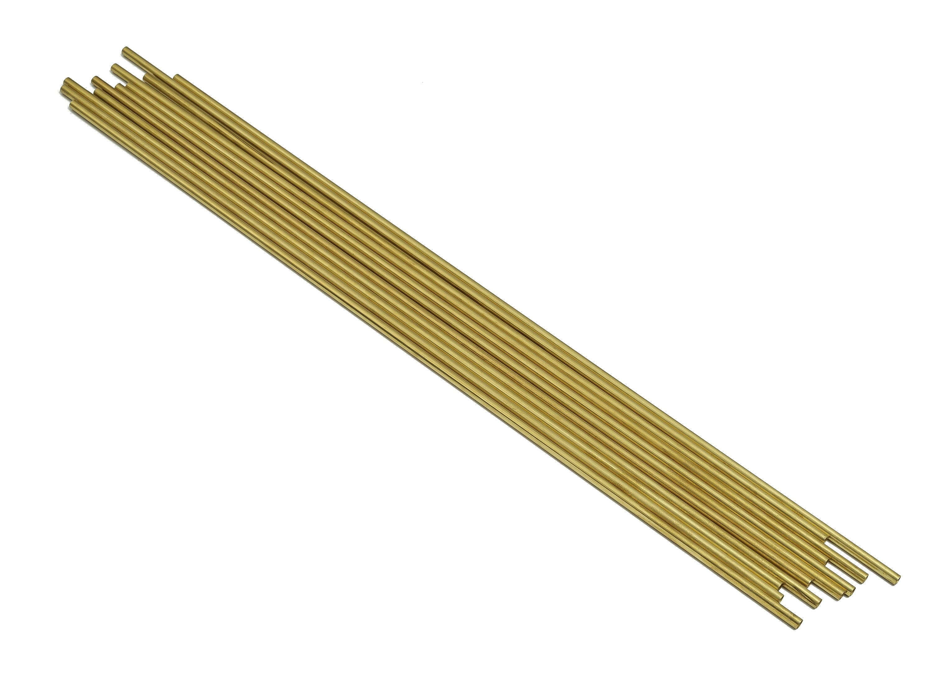 Round Brass Himmeli Tubes - Raw Brass Himmeli DIY Tube Beads - Circle Pipes for Geometric Shapes - For Air Plants -3x0.2x275mm- PP4570-275 - DOMEDBAZAAR