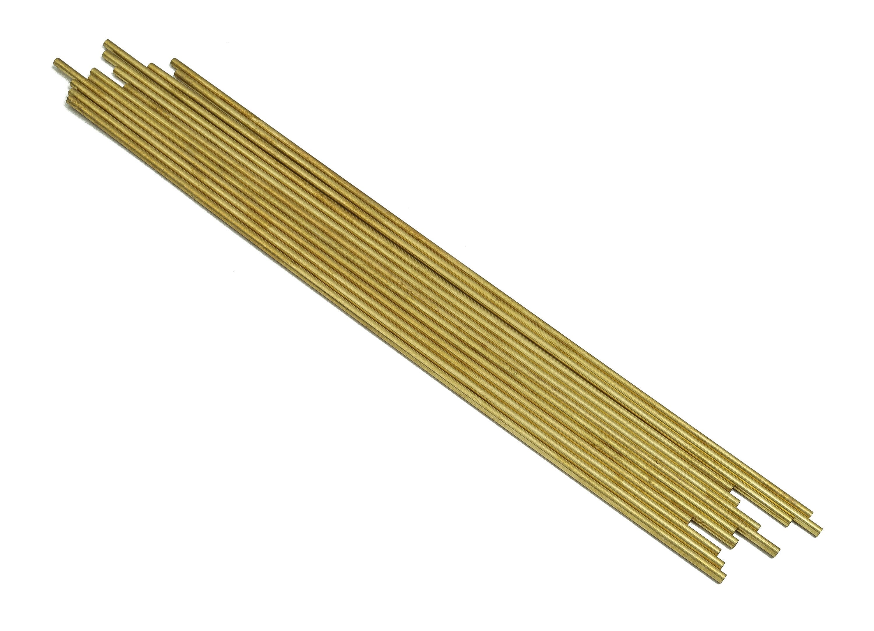 Round Brass Himmeli Tubes - Raw Brass Himmeli DIY Tube Beads - Circle Pipes for Geometric Shapes - For Air Plants -3.5x0.2x300mm- PP4571-300 - DOMEDBAZAAR