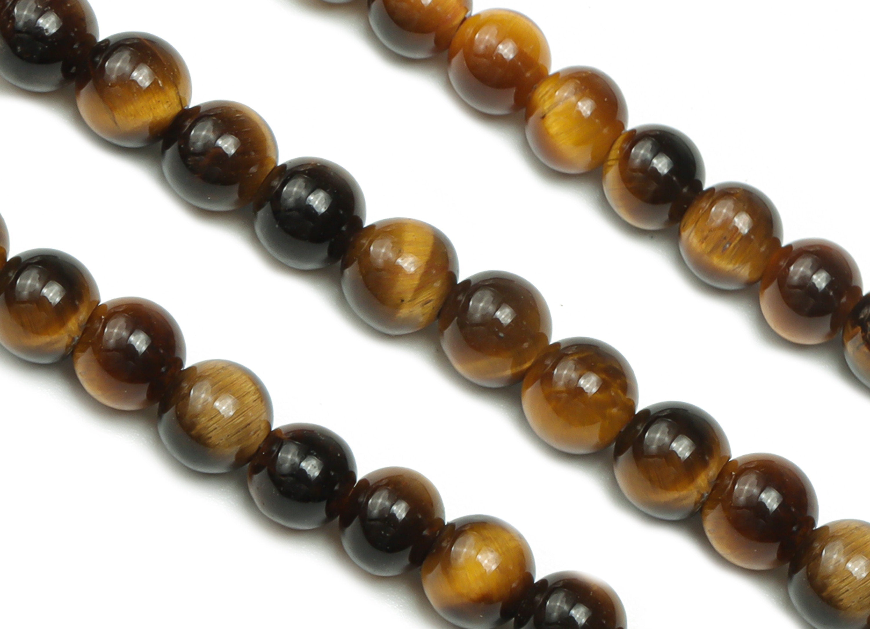 Tigers Eye Yellow Round Beads 4mm - 15.5 inch - Round Gemstone Beads - Natural Stone Beads - 4x4mm - NS1524 - DOMEDBAZAAR