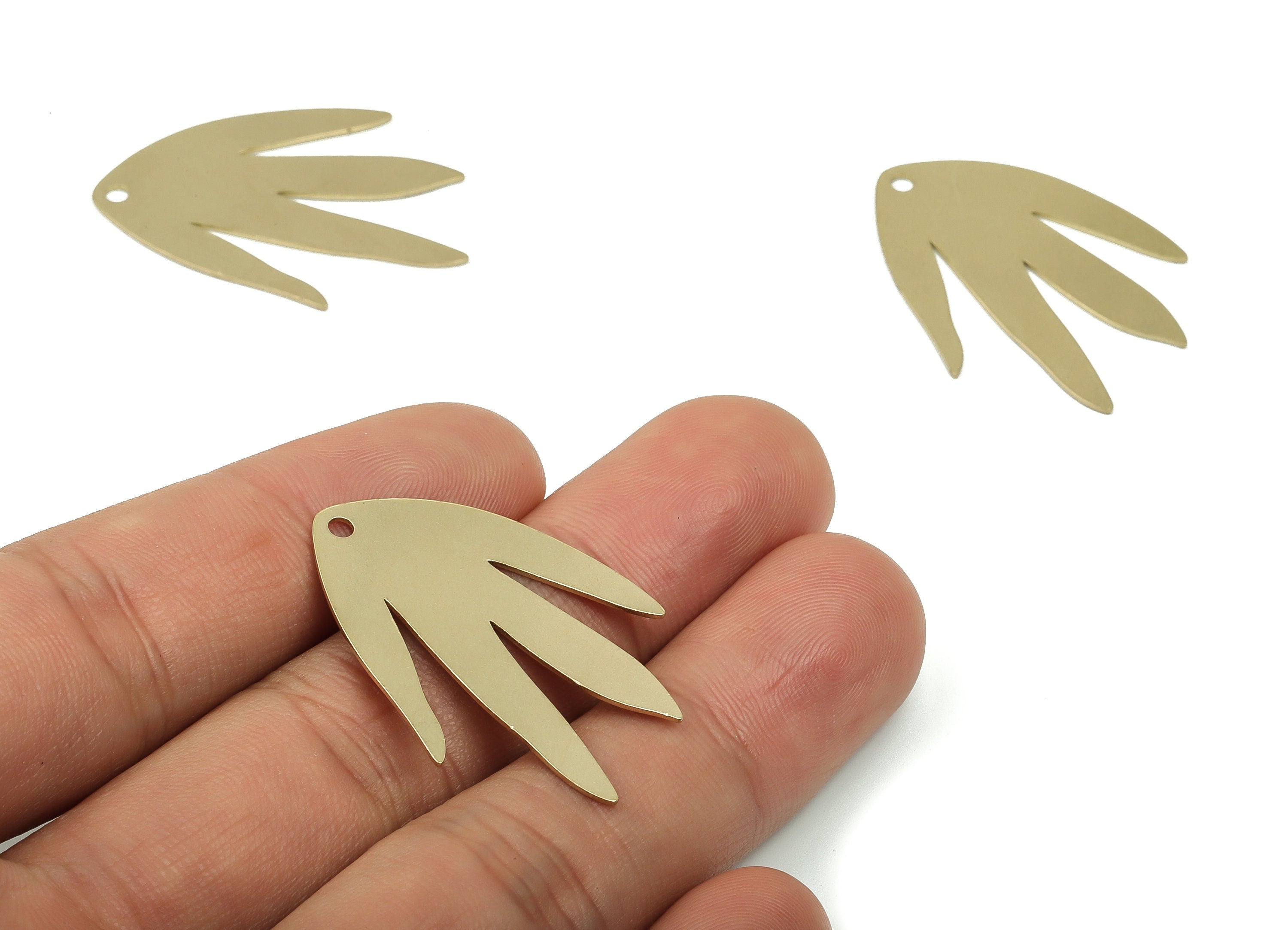 Personalized stamping blank - Alien Brass Charms - Raw Brass Alien Earring Charms - Alien Pendant - 34.69x25.88x0.54mm - PPA0034 - DOMEDBAZAAR