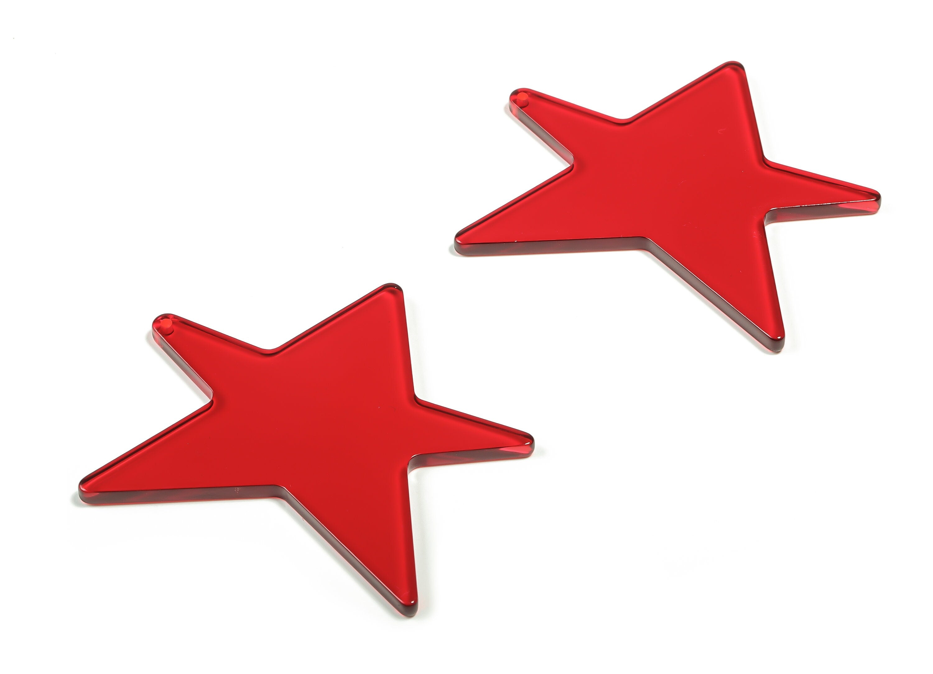 Acrylic Star Earring Charms - Acrylic Star Pendant - Jewelry Making Supplies - Color Code: A479 - 57.68x57.6x2.9mm - AC2345-A479 - DOMEDBAZAAR