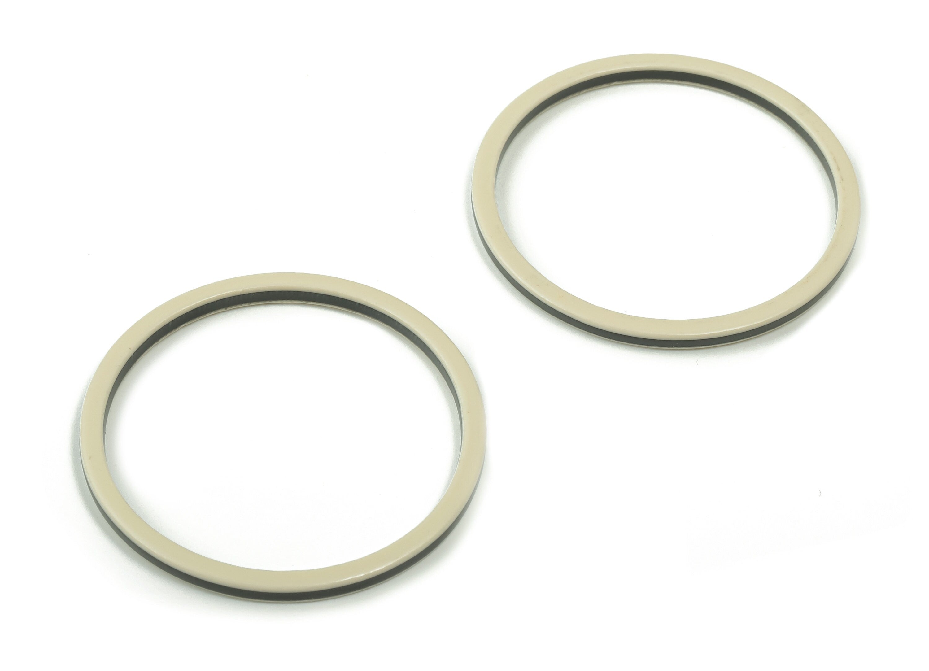 Acrylic Hoop Earring Connector - Acrylic Circle Pendant - No Hole - Jewelry Supplies - Color Code: A717 - 43.54x42.65x2.75mm - AC2355-A717 - DOMEDBAZAAR