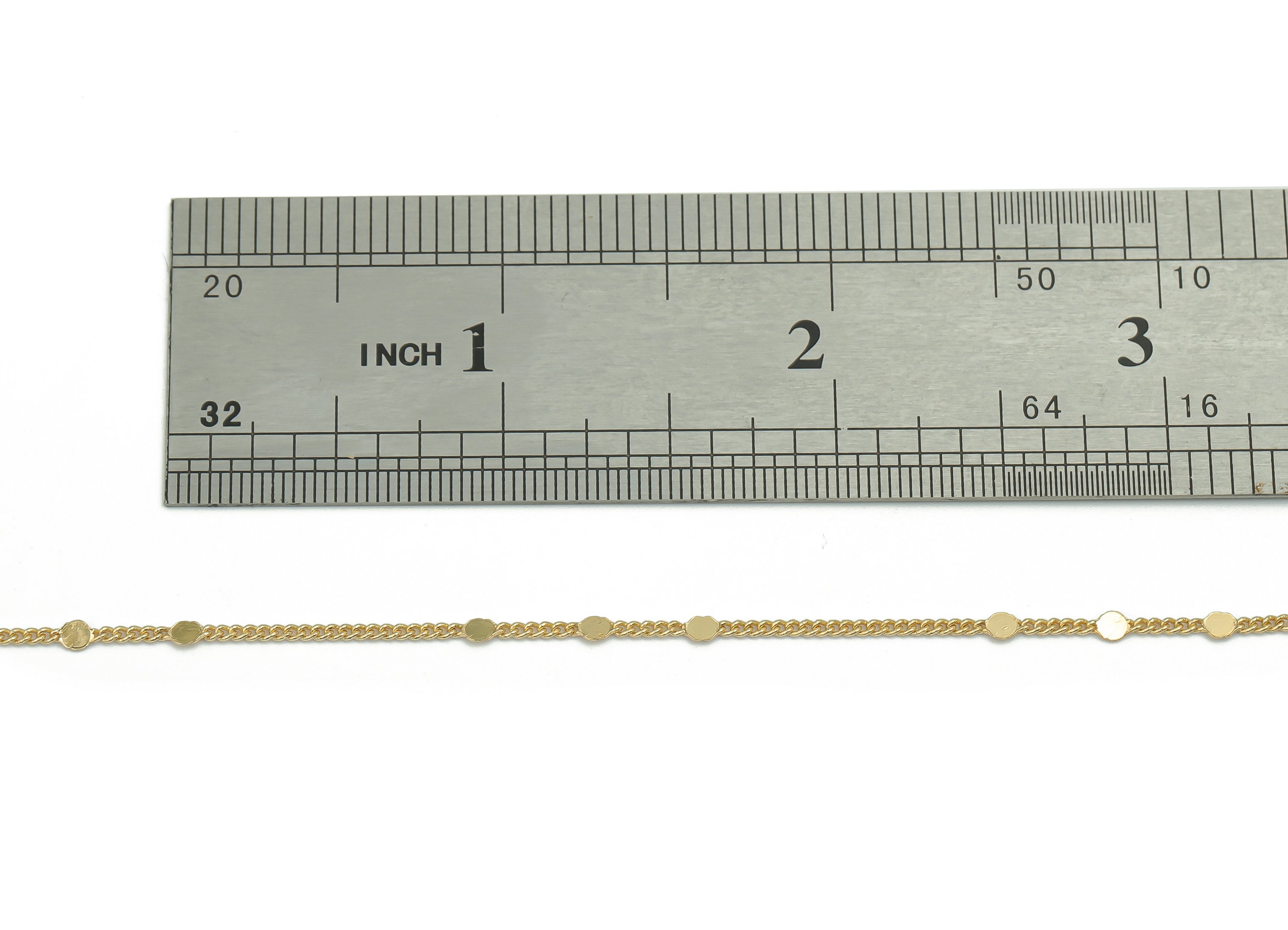 Hammer Round Satellite Curb Chain - 18K Real Gold Plated Brass Satellite Chain - Mini Link Soldered Curb Chain - 0.09&quot;x0.09&quot;x0.01&quot; RGP4134 - DOMEDBAZAAR