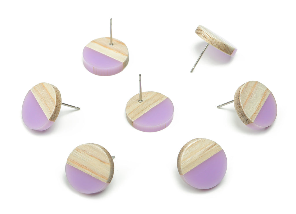 FASHEWELRY 14 Pairs Resin Wood Earrings Posts Teardrop Wooden Earring  Blanks Stud Wooden Earring Pin Studs with Earring Back for Dangle Earring