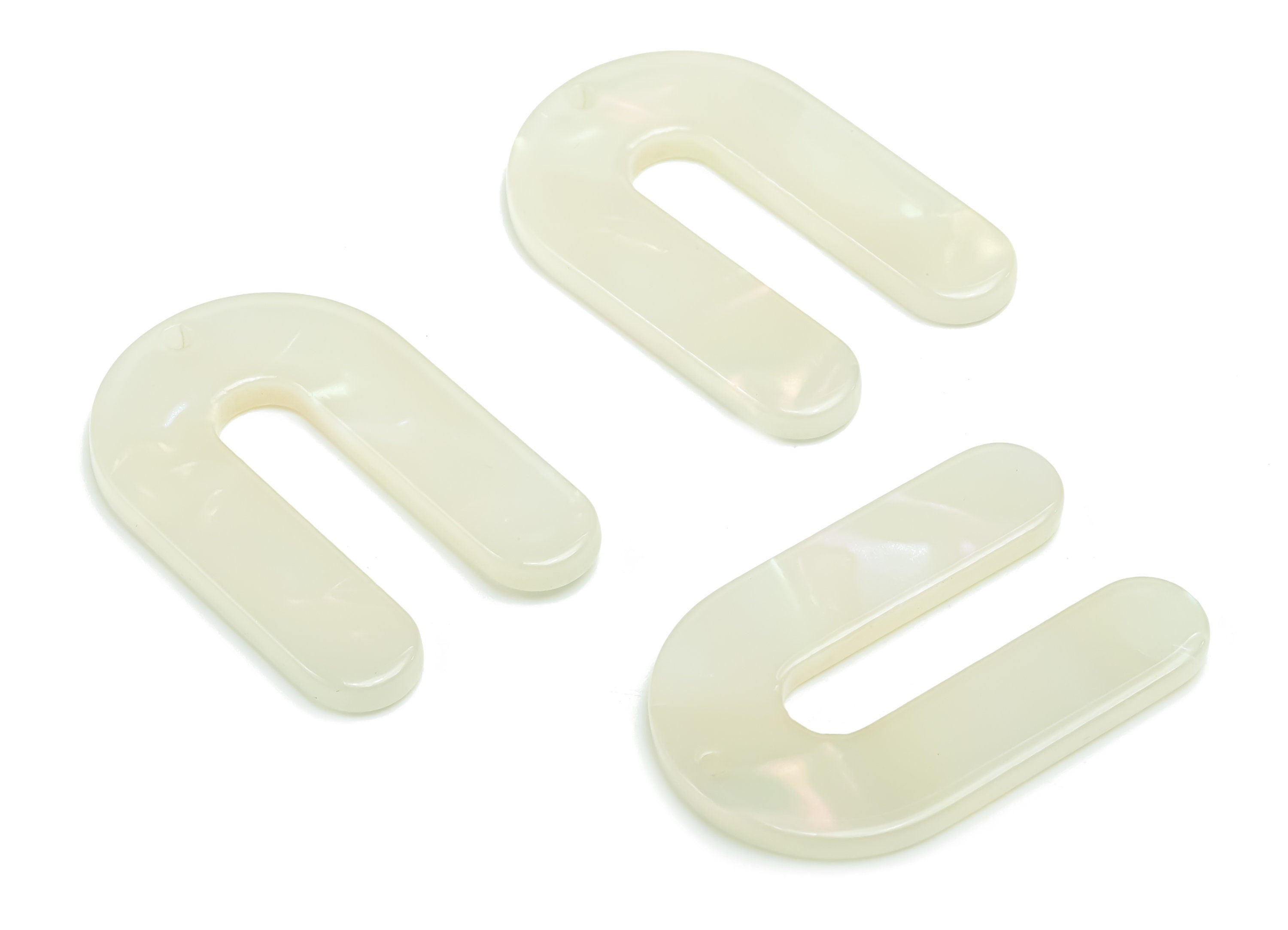 Acetate U Earring Charms - Acetate U Pendant - Jewelry Making Supplies - Color Code:786 - 32.43x21.71x2.66mm - AC1969-A786 - DOMEDBAZAAR