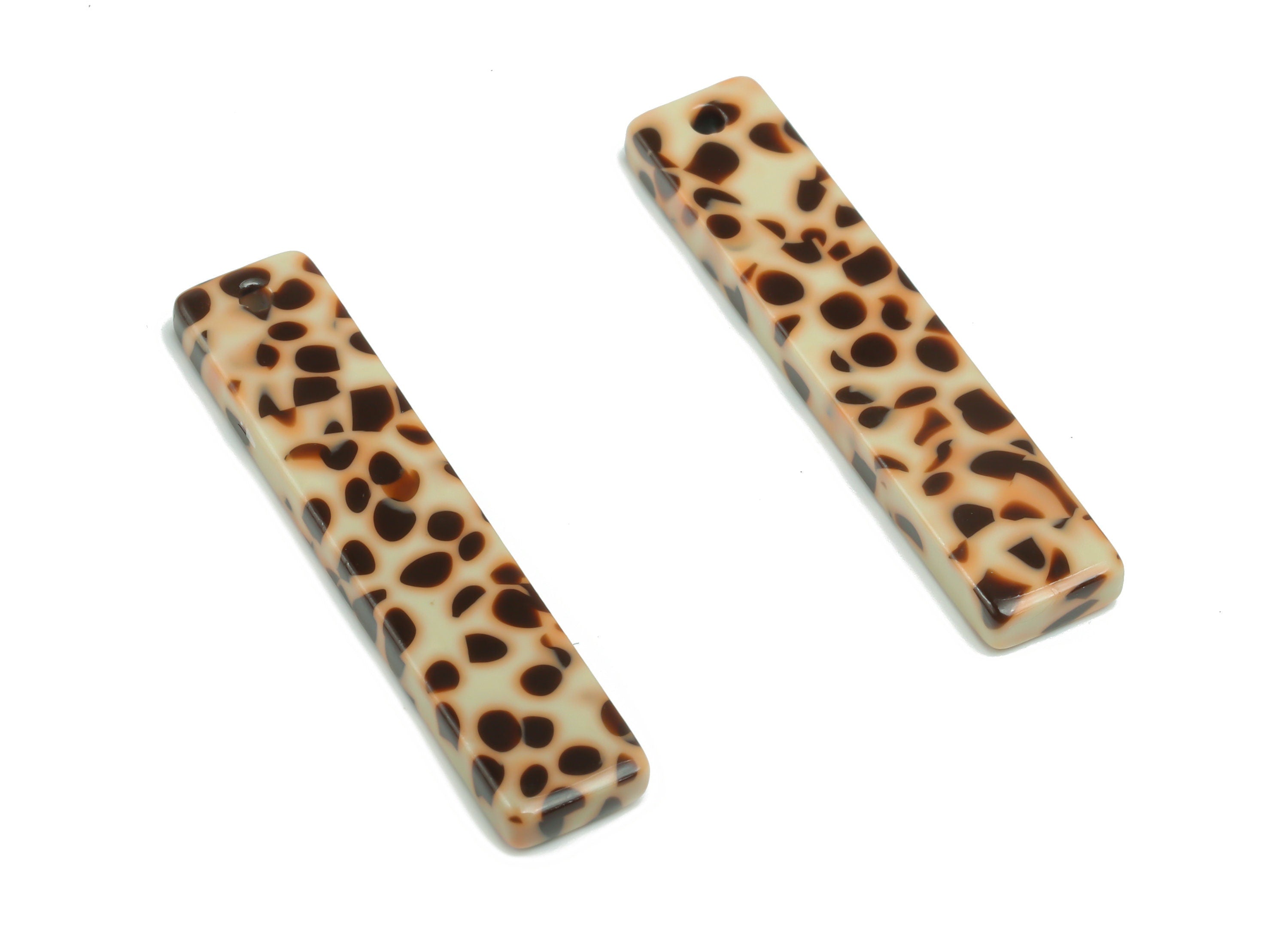 Acetate Stick & Bar Earring Charms - Acetate Stick Pendant - Jewelry Making Supplies - Color Code: A789 - 34.12x7.09x2.54mm - AC1026-A789 - DOMEDBAZAAR