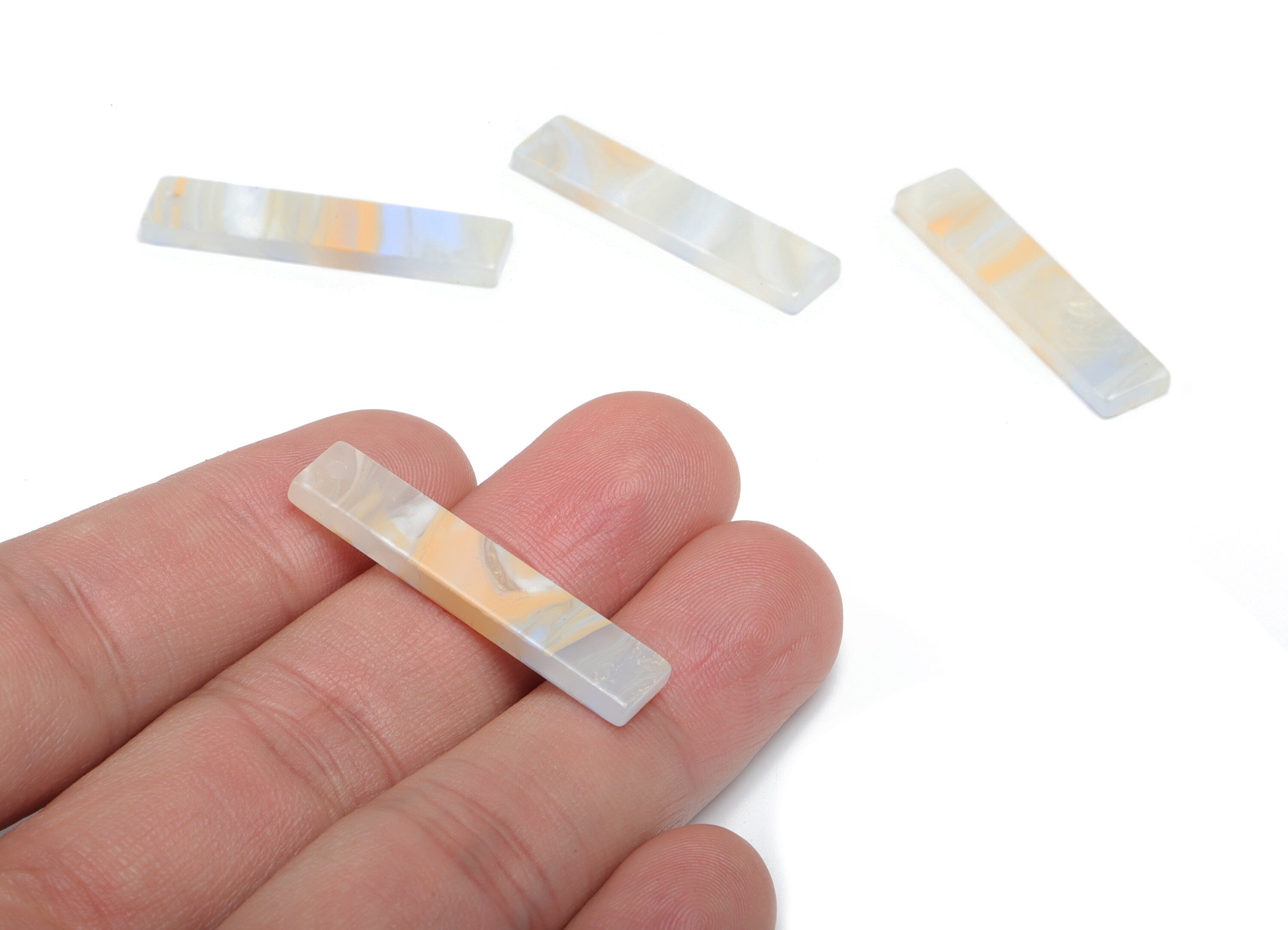 Acrylic Stick & Bar Earring Charms - Acrylic Stick Pendant - Jewelry Making Supplies - Color Code: A792 - 34.05x7.12x2.43mm - AC1026-A792 - DOMEDBAZAAR
