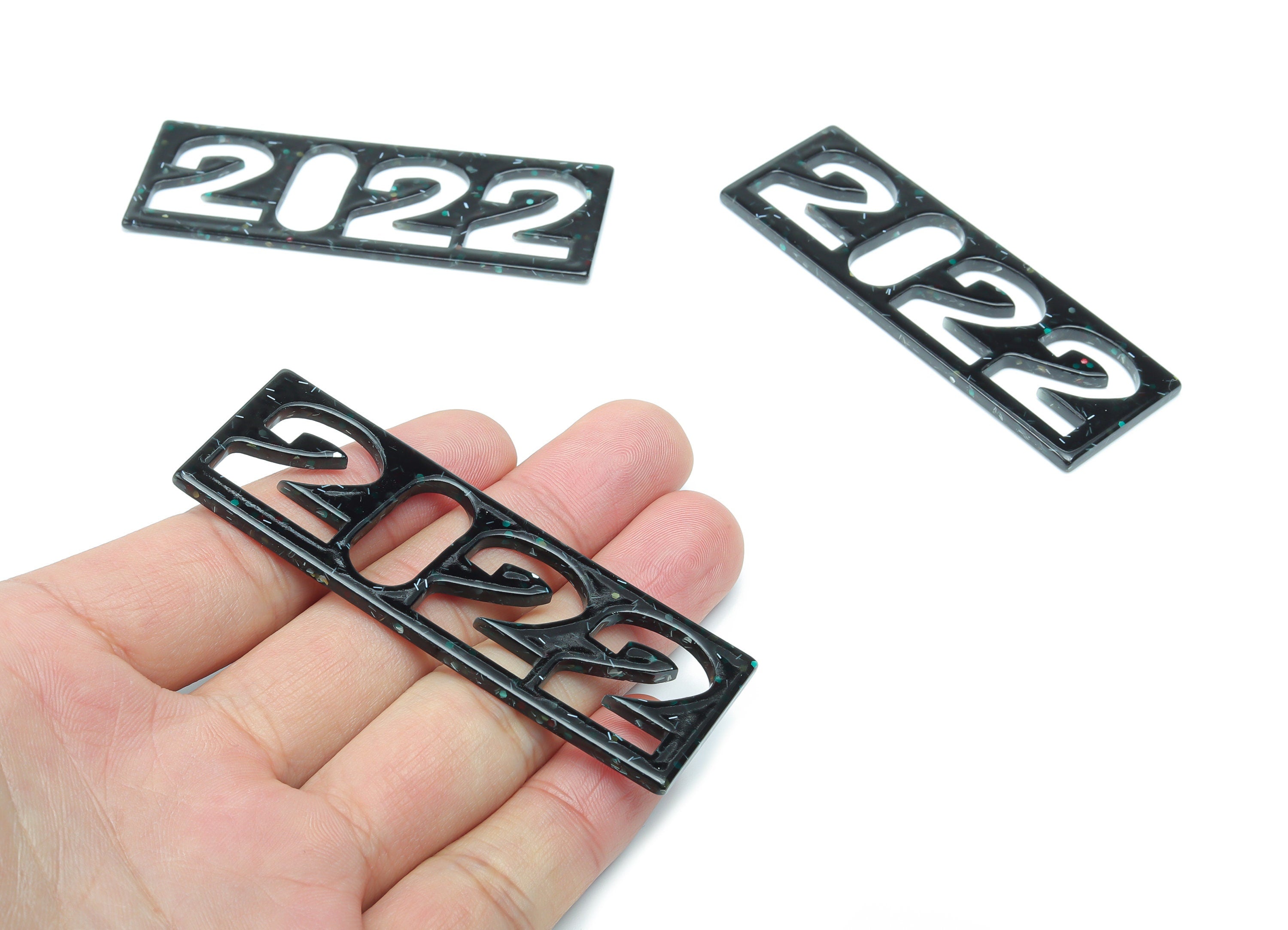 Acrylic 2022 Earring Connectors - Acrylic Rectangle Charms - Jewelry Making Supplies - Color Code: A793 - 75.84x25.34x2.05mm - AC2387-A793 - DOMEDBAZAAR