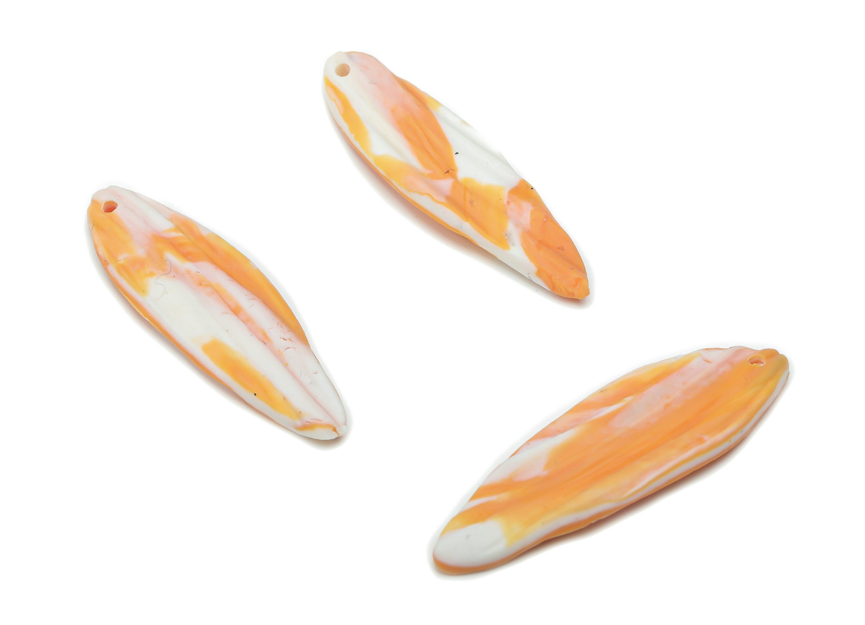 Polymer Clay Stick Earring Charms - Polymer Clay Stick Pandant - Jewelry Handmade Making - 37.03x11.38x2.57mm - PC2337 - DOMEDBAZAAR