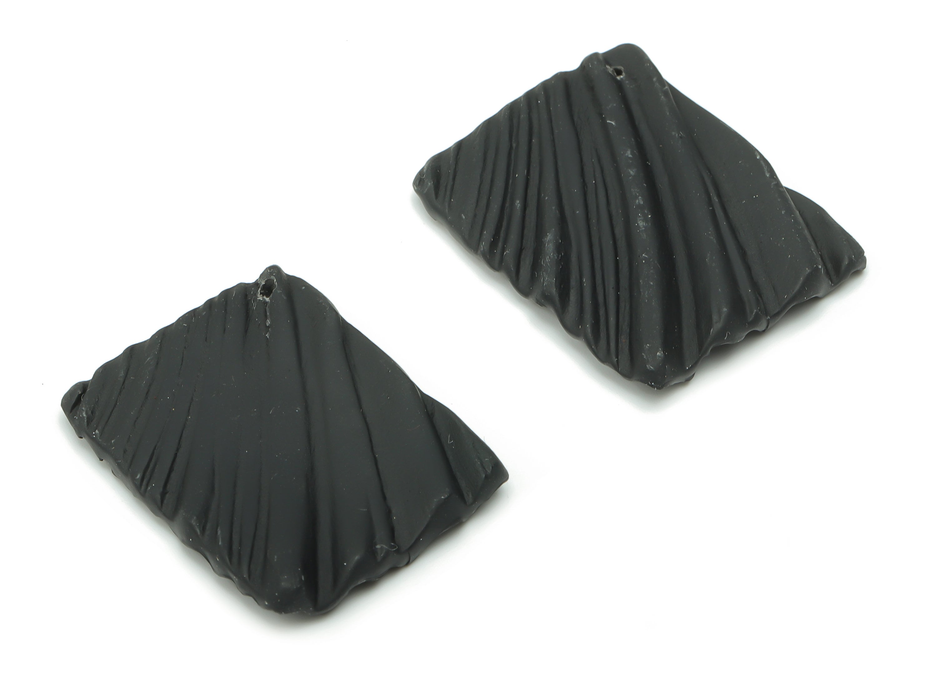 Polymer Clay Texture Rectangle Earring Charms - Polymer Clay Rectangle Pandant - Jewelry Handmade Making - 32.27x24.55x3.73mm - PC2334 - DOMEDBAZAAR