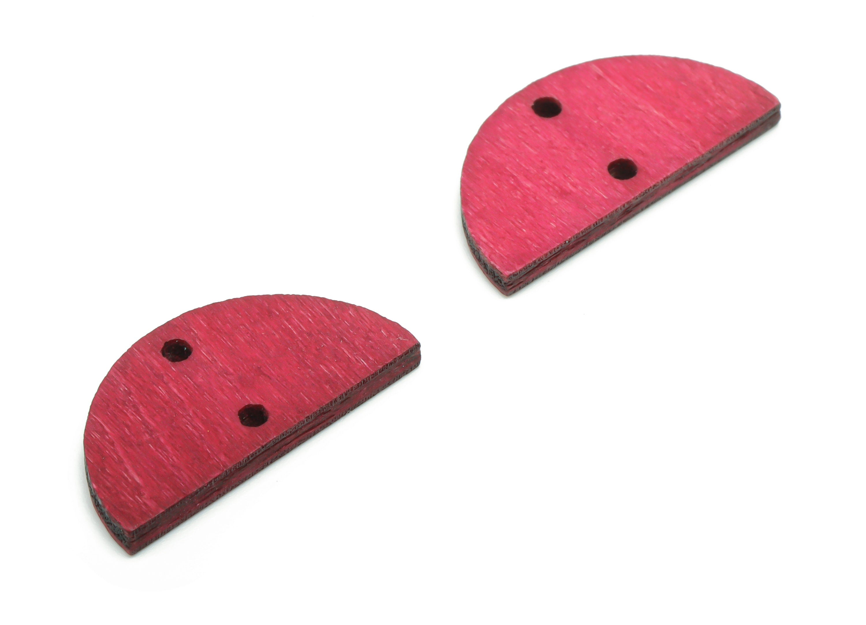 Poplar Plywood Semicircle Earring Connectors - Poplar Plywood Half Moon Pendant - DIY Jewelry Making Supplies - 19.9x10.05x1.9mm - BB1157B - DOMEDBAZAAR