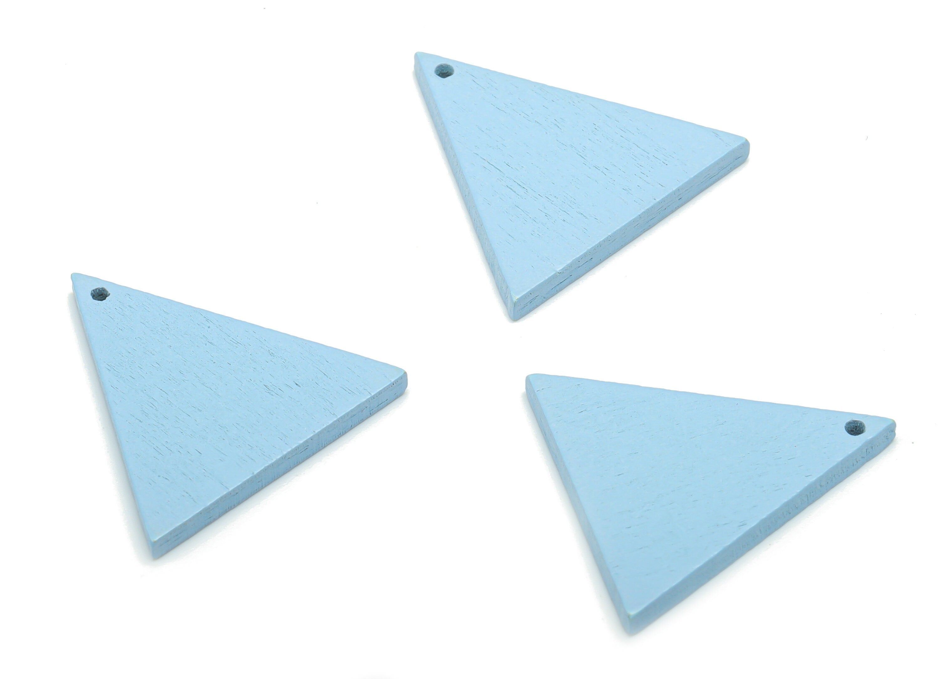 Poplar Plywood Triangle Earring Charms - Poplar Plywood Triangle Pendant - DIY Jewelry Making Supplies - 20.34x20.2x1.52mm - BB1162B - DOMEDBAZAAR