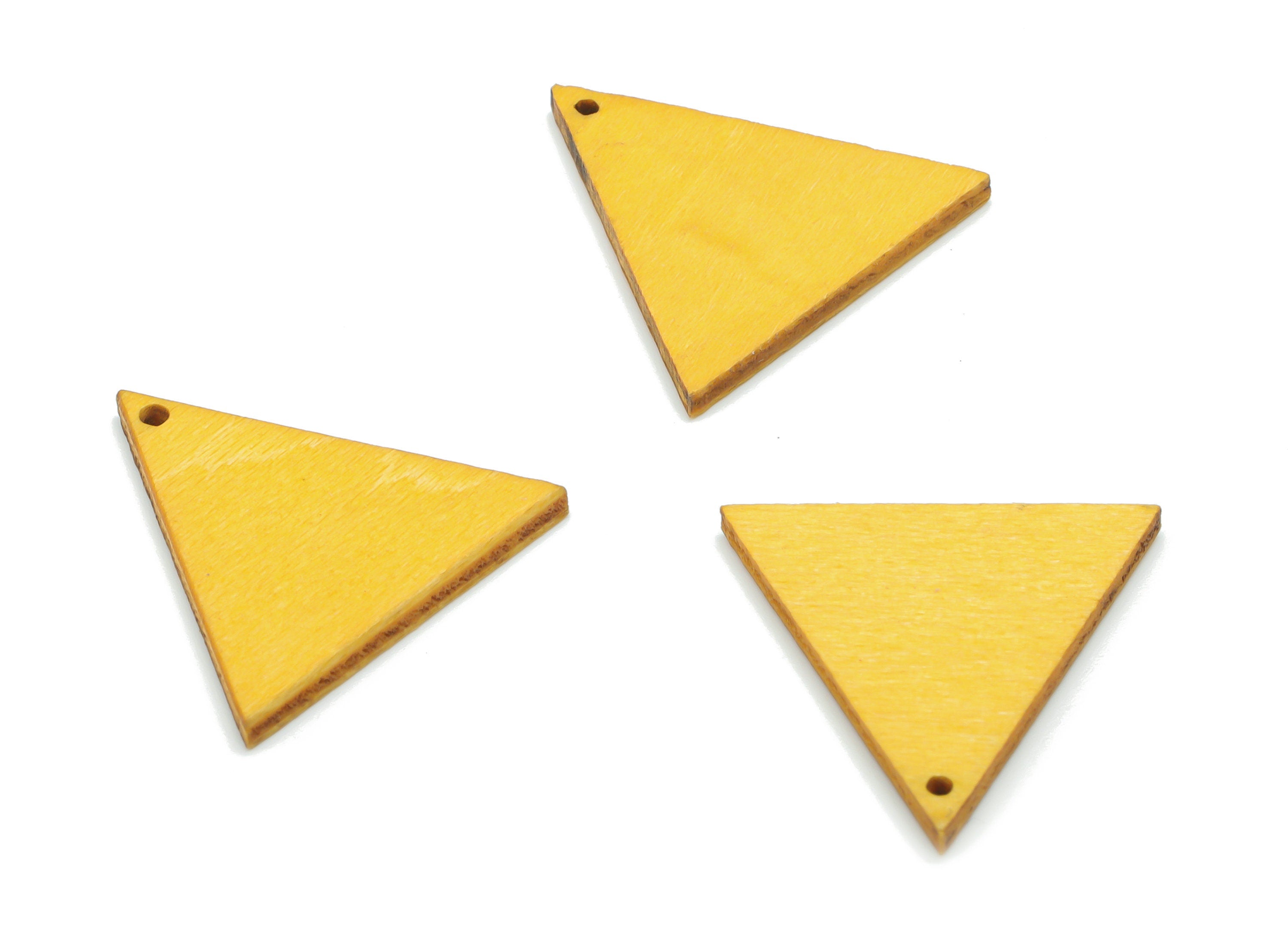 Poplar Plywood Triangle Earring Charms - Poplar Plywood Triangle Pendant - DIY Jewelry Making Supplies - 20.34x20.2x1.52mm - BB1162C - DOMEDBAZAAR