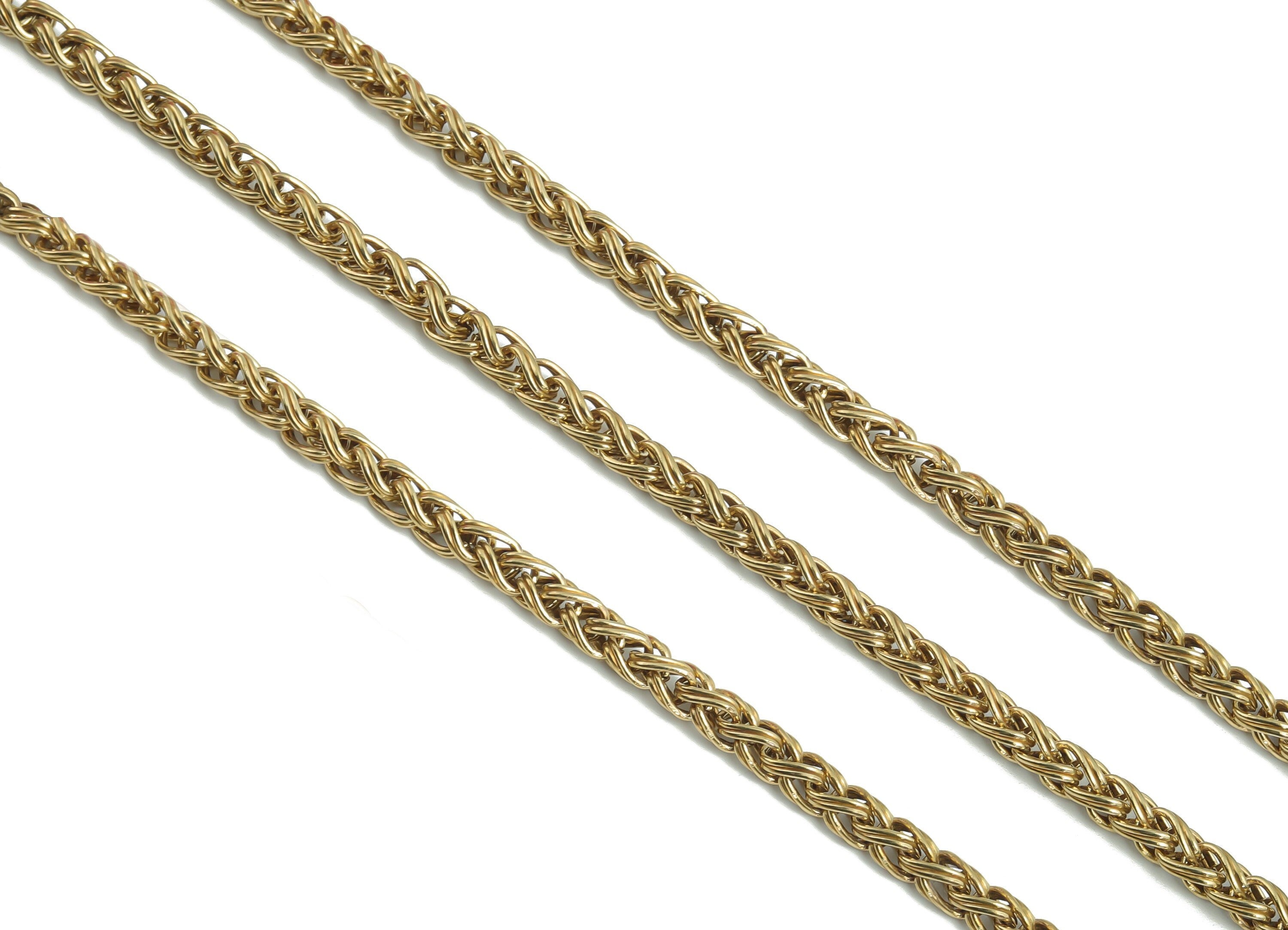 Brass Wheat Chain - 9*5.4mm Raw Brass Wheat Chain - Textured Rope Chain - Knitted Chain Jewellery Making - 0.35&quot; x 0.21&quot; x 0.04&quot;- CC1218 - DOMEDBAZAAR