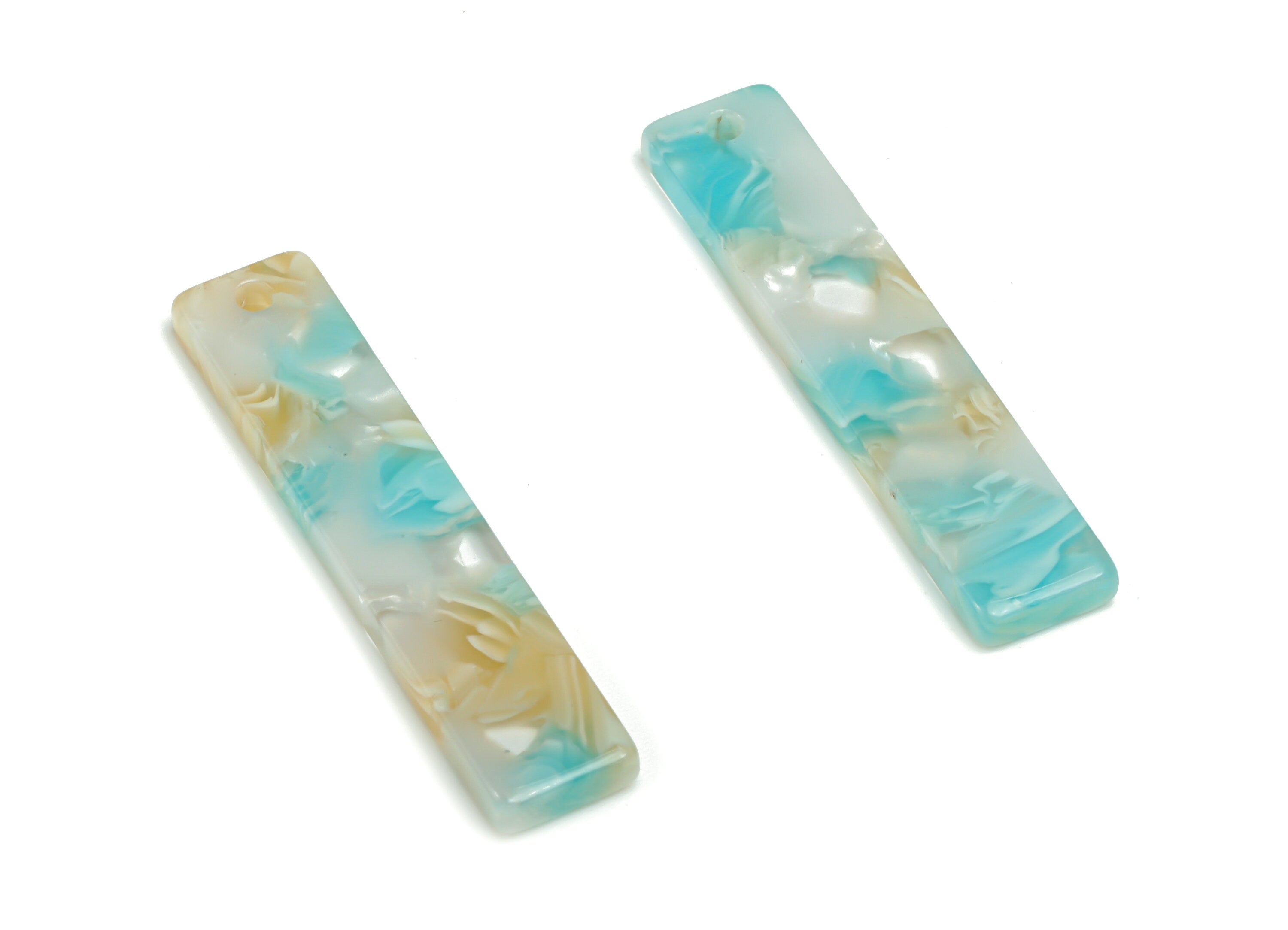 Acetate Stick & Bar Earring Charms - Acetate Stick Pendant - Jewelry Making Supplies - Color Code: A787 - 34.01x7.11x2.56mm - AC1026-A787 - DOMEDBAZAAR