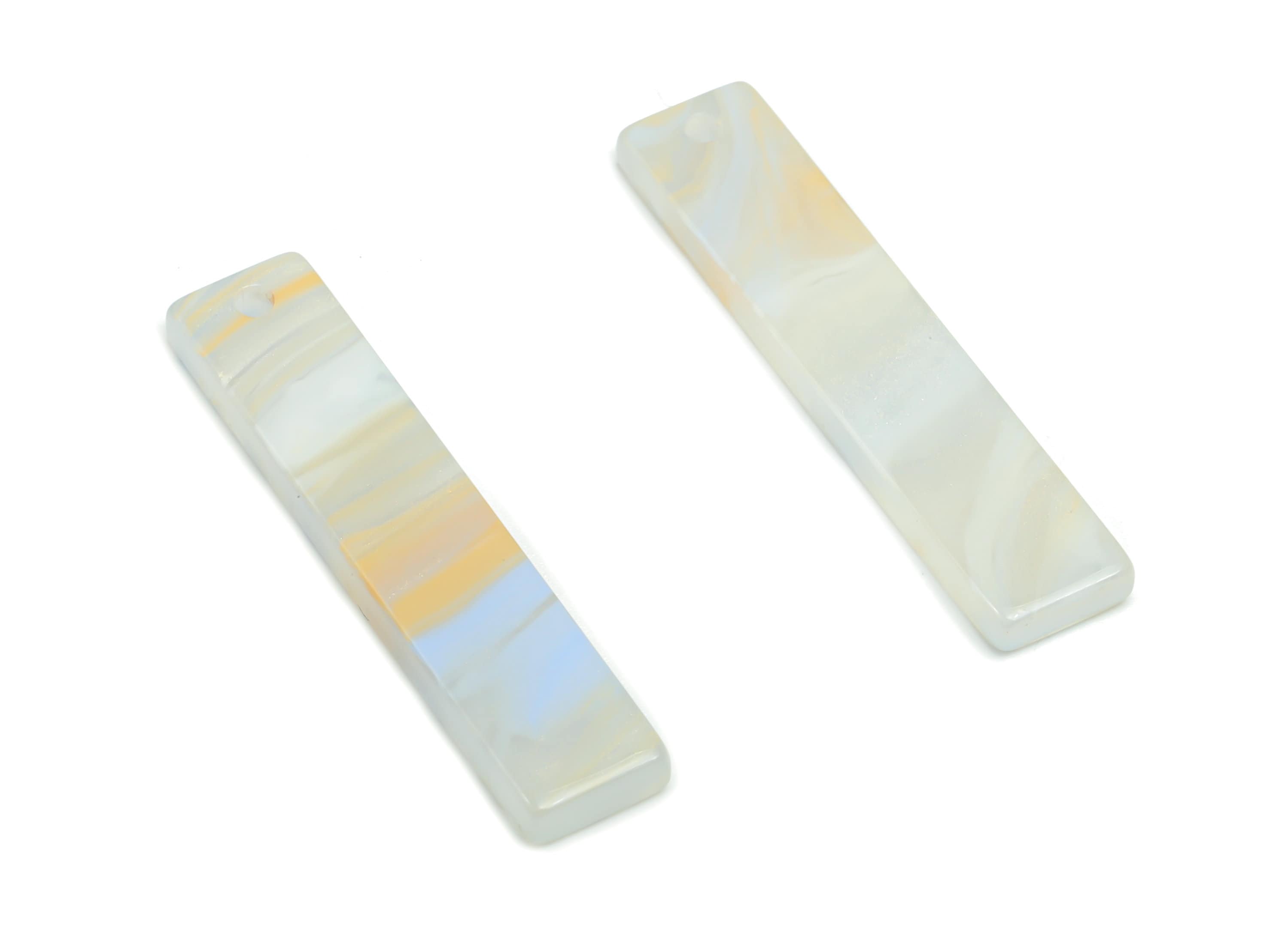Acrylic Stick & Bar Earring Charms - Acrylic Stick Pendant - Jewelry Making Supplies - Color Code: A792 - 34.05x7.12x2.43mm - AC1026-A792 - DOMEDBAZAAR