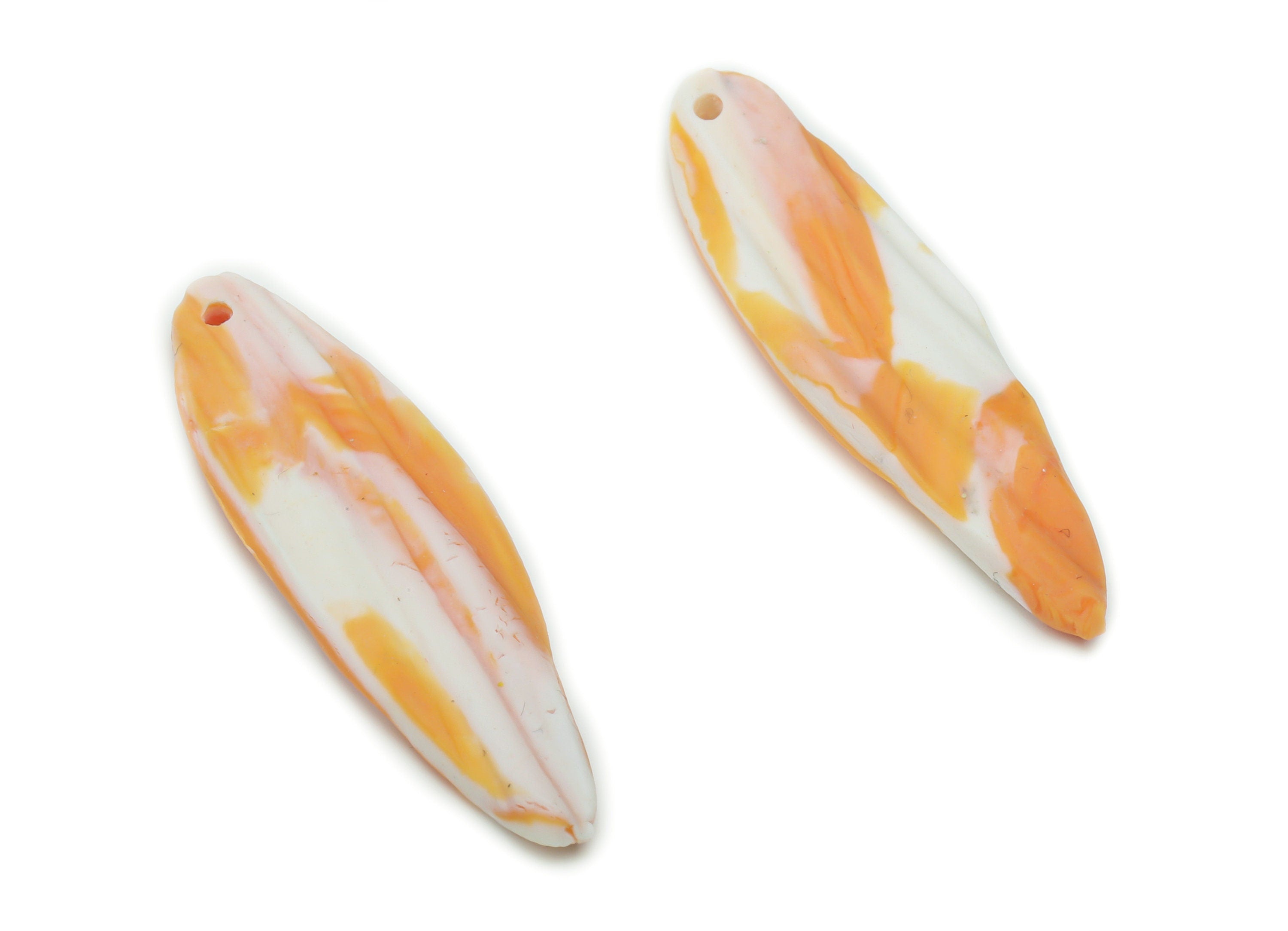 Polymer Clay Stick Earring Charms - Polymer Clay Stick Pandant - Jewelry Handmade Making - 37.03x11.38x2.57mm - PC2337 - DOMEDBAZAAR