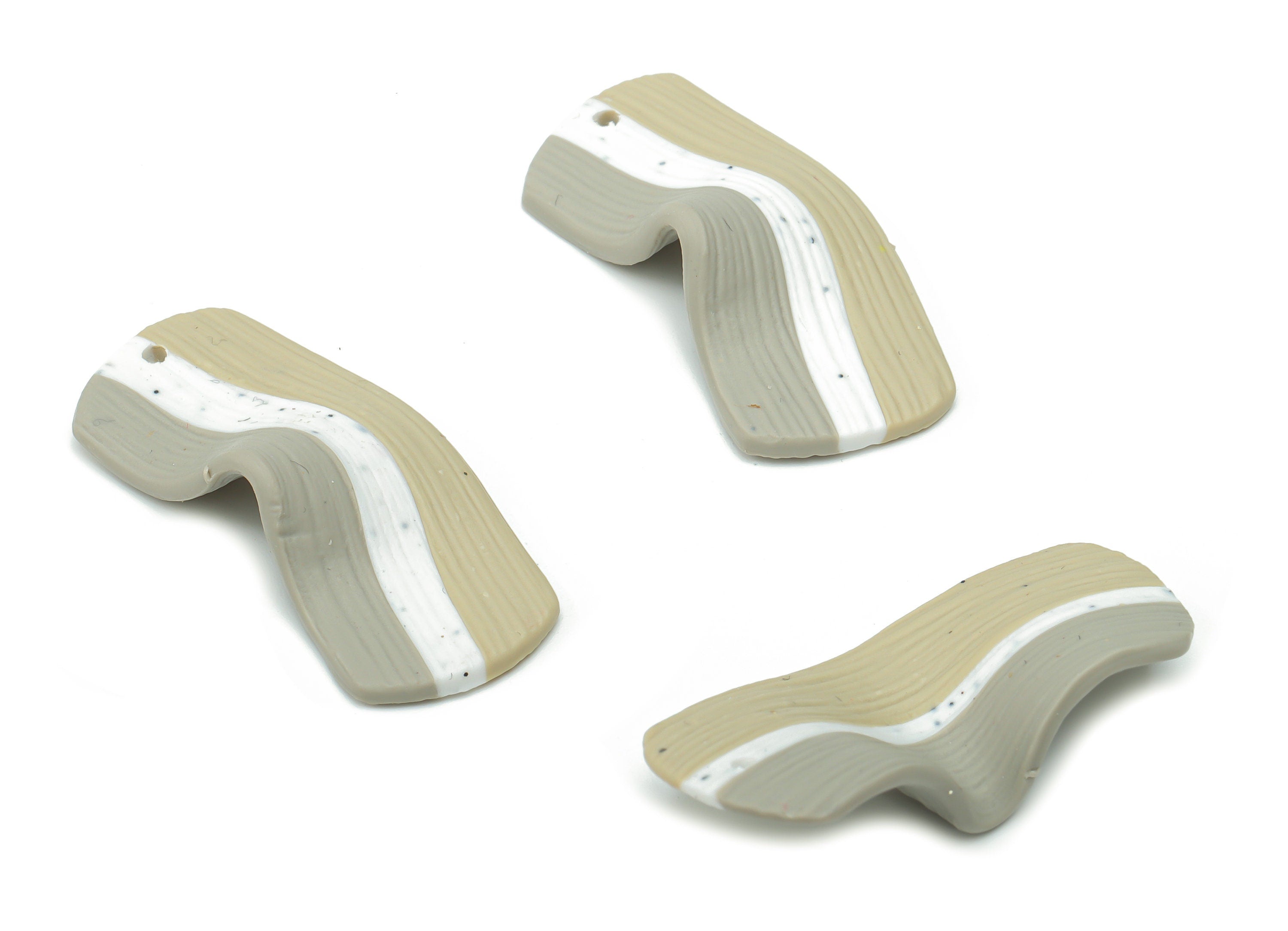 Polymer Clay Rectangle Earring Charms - Polymer Clay Rectangle Pandant - Jewelry Handmade Making - 31.52x14.41x1.97mm - PC2315 - DOMEDBAZAAR