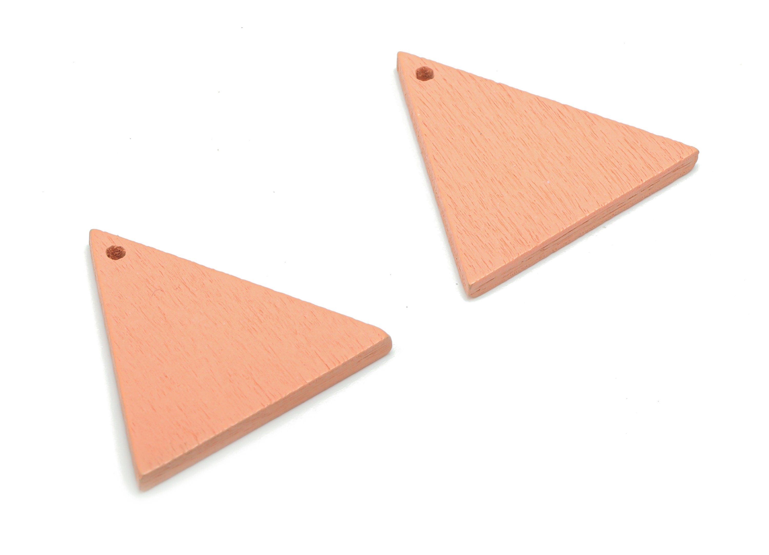 Poplar Plywood Triangle Earring Charms - Poplar Plywood Triangle Pendant - DIY Jewelry Making Supplies - 20.34x20.2x1.52mm - BB1162A - DOMEDBAZAAR