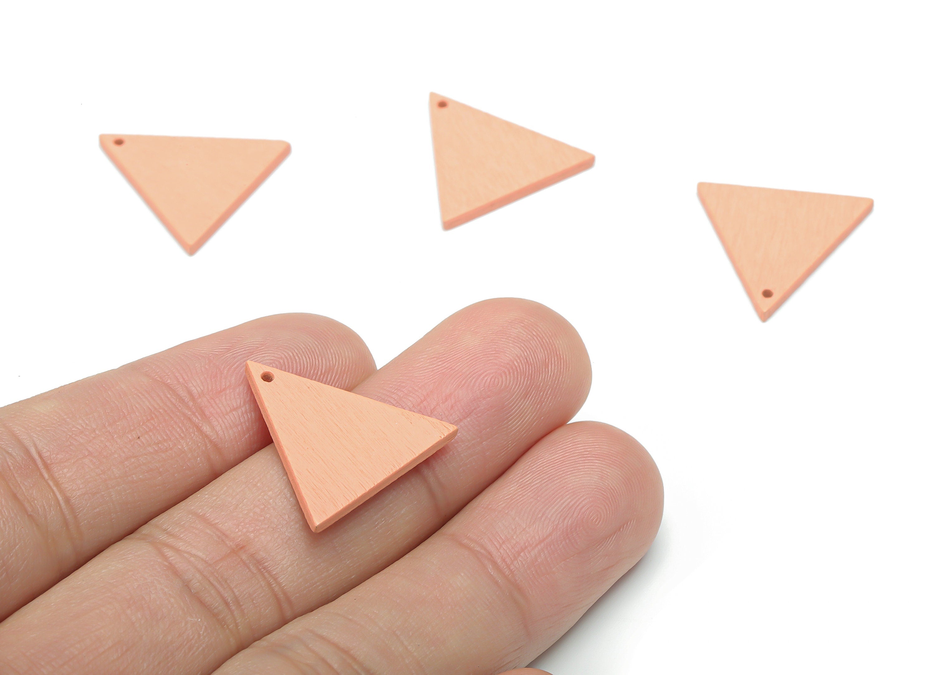 Poplar Plywood Triangle Earring Charms - Poplar Plywood Triangle Pendant - DIY Jewelry Making Supplies - 20.34x20.2x1.52mm - BB1162A - DOMEDBAZAAR