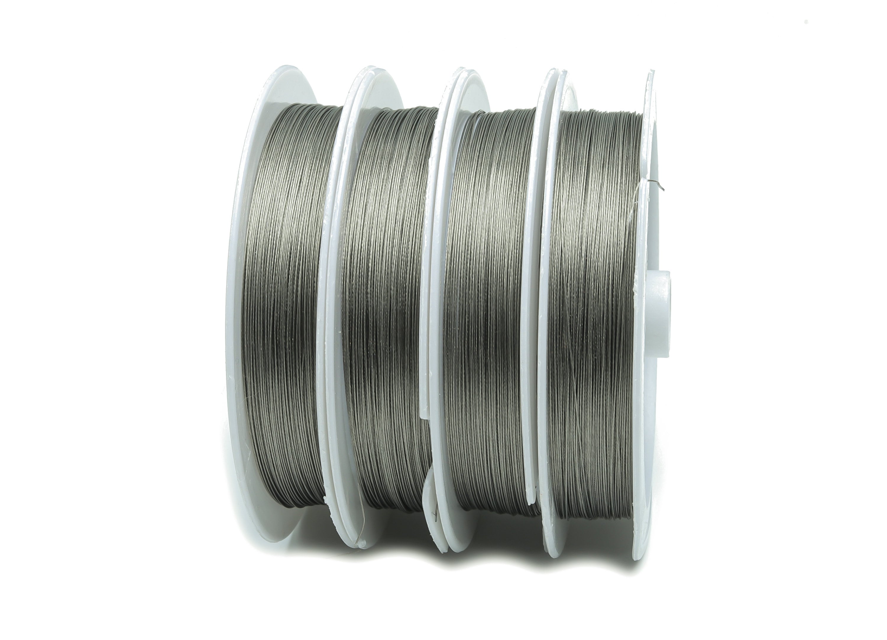 Stainless Steel Beading Wire - 201 Stainless Steel Bead Wire - Bulk Wire Beading - Cord for beaded bracelet - ALL SIZES 22ga 26ga 27ga 28ga - DOMEDBAZAAR