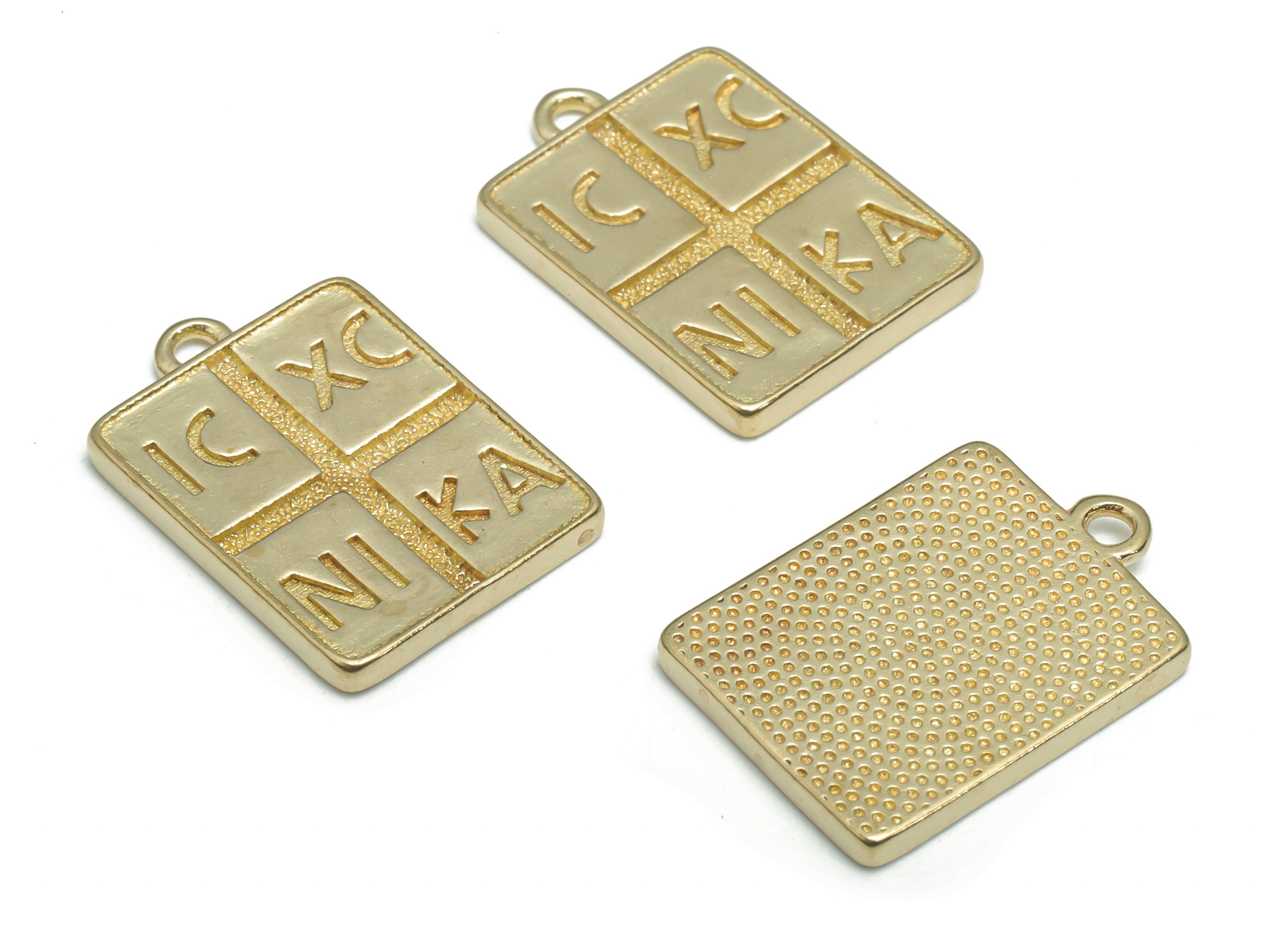 Brass Square Periodic Table Earring Charms - Raw Brass Elements Square Pendant - Jewelry Making Supplies - 19.51x13.77x1.75mm - PP5160 - DOMEDBAZAAR