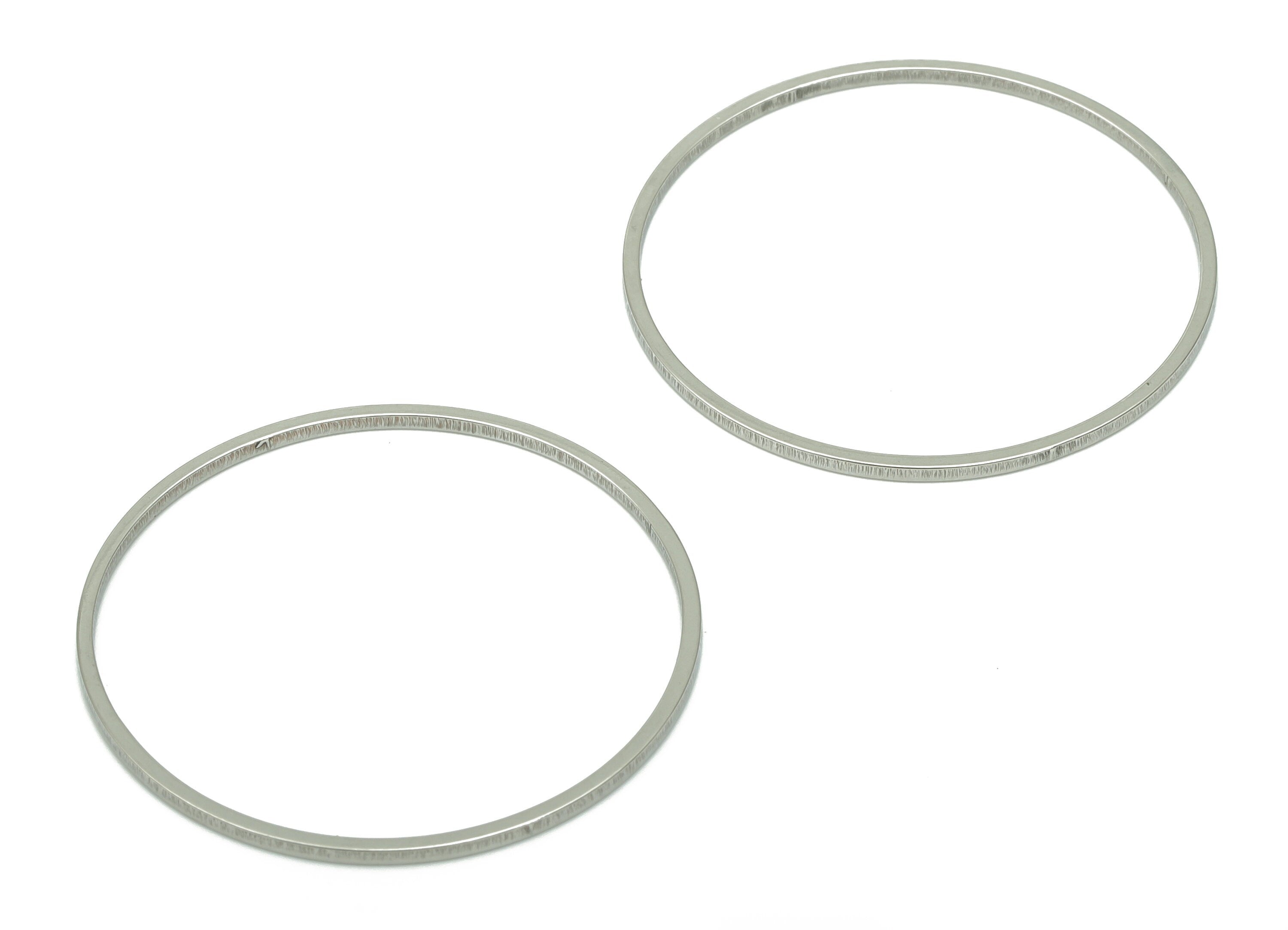 Stainless Steel 201 Round Hoop Connector - 30*1*1mm - Stainless Steel 201 Circle Ring Links - Jewelry Supplies - 29.79x29.79x1mm - SS1367-30 - DOMEDBAZAAR