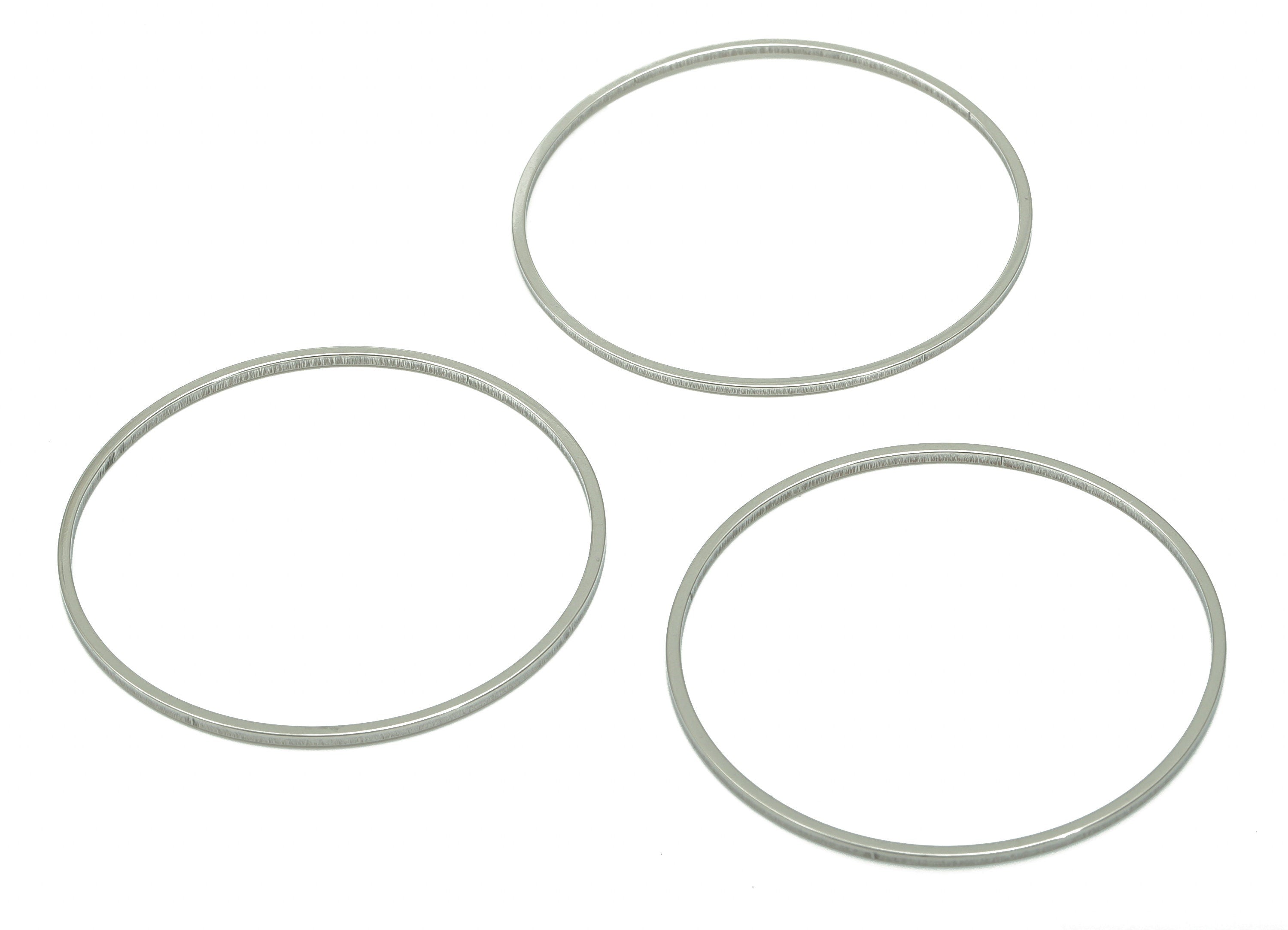 Stainless Steel 201 Round Hoop Connector - 35*1*1mm - Stainless Steel 201 Circle Ring Links - Jewelry Supplies - 34.76x34.76x1mm - SS1367-35 - DOMEDBAZAAR